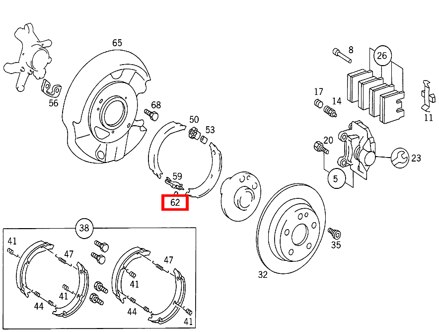 Zylinderstift 190 D 2.5 Turbo 201