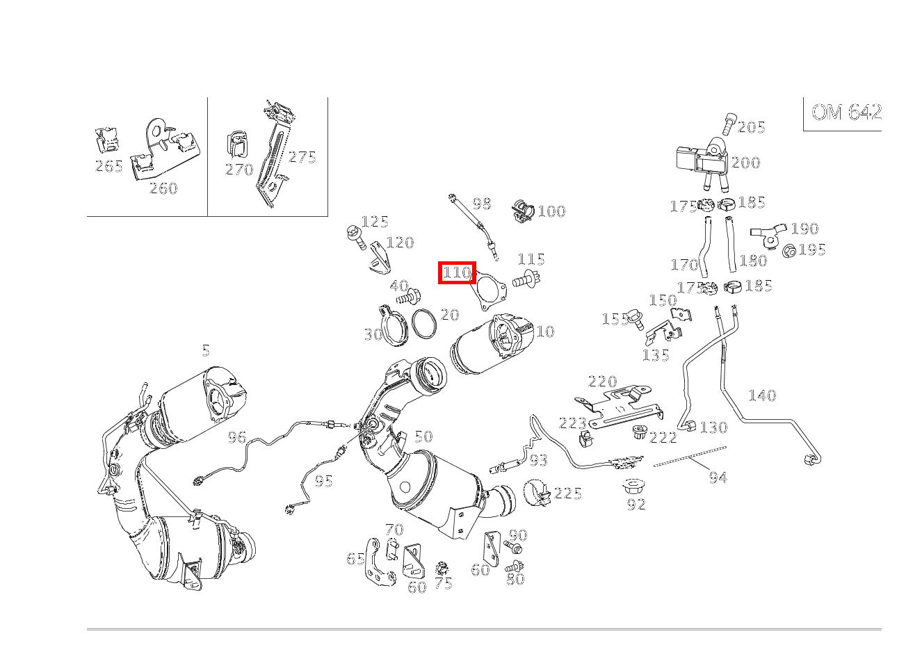 Flanschdichtung ZWISCHEN AUSPUFFROHR UND TURBOLADER CLS 350 SB 4Matic 218 Flanschdichtung ZWISCHEN AUSPUFFROHR UND TURBOLADER CLS 350 SB 4Matic 218
