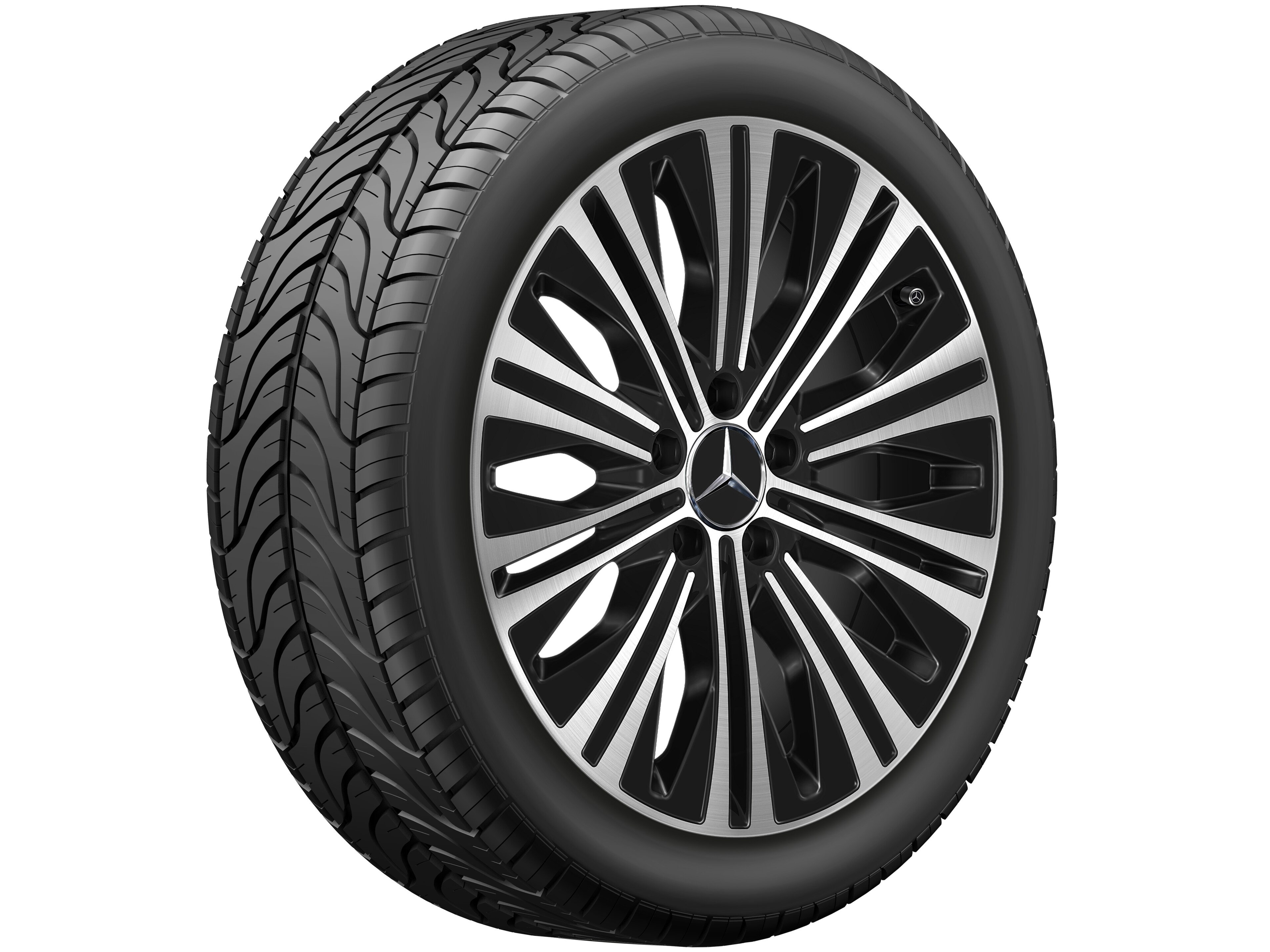 Mercedes-Benz - 10-Speichen-Rad, 45,7 cm (18 Zoll), glanzgedreht 10-Speichen-Rad, 45,7 cm (18 Zoll), glanzgedreht