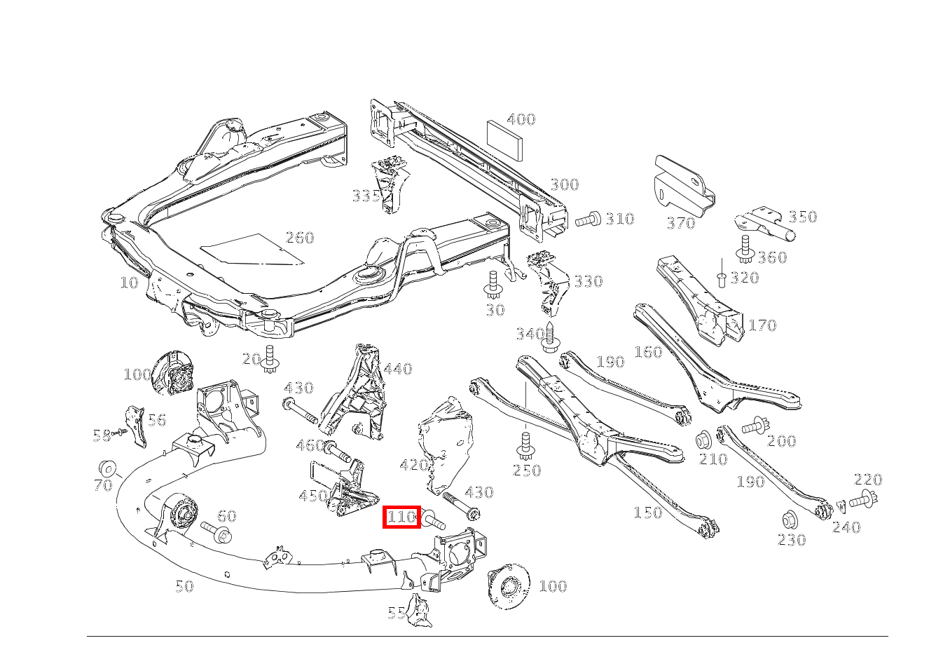 Sechskantschraube RADNABE UND BREMSTRAEGER AN HINTERACHSTRAGROHR; M10X25 fortwo coupé mhd 52 kW 460