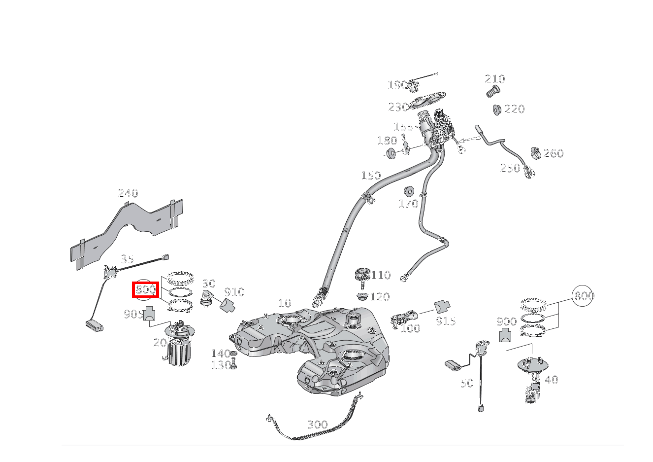 TEILESATZ VERSCHRAUBUNG TEILESATZ BEFESTIGUNG VORRATSGEBER GLE 350 4MATIC 166