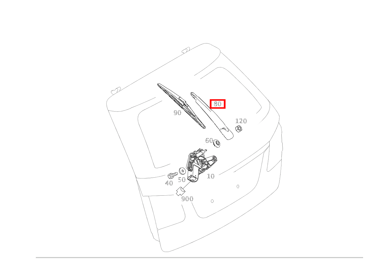 Wischerarm E 400 T 4MATIC 212