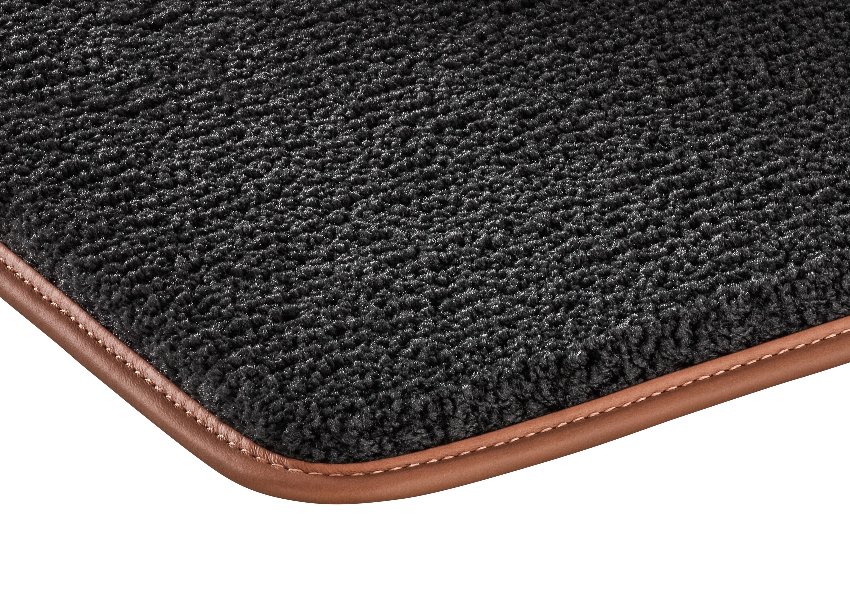 Veloursmatten, Fond, 2-teilig , schwarz / sattelbraun G-Klasse W463