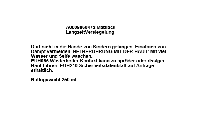 Mercedes-Benz - Mattlack Pflegeset