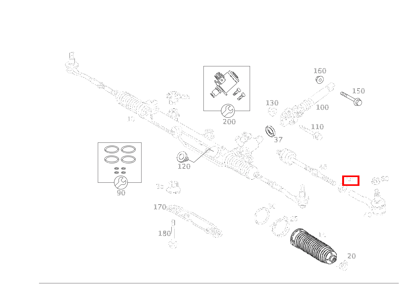 Sechskantmutter LINKS UND RECHTS; M14X1.5 CLK 63 AMG Cabriolet 209
