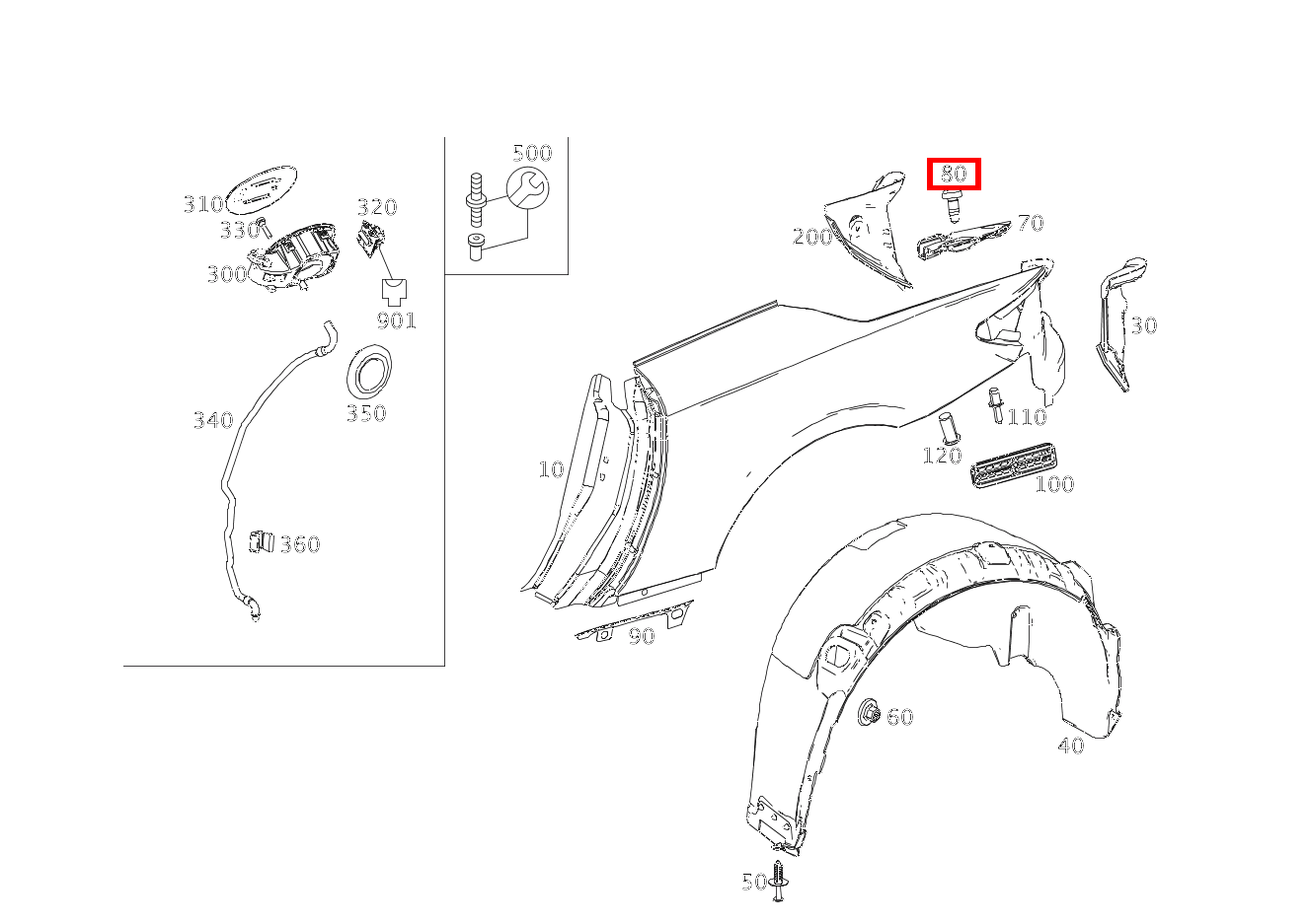 Sechsrundschraube BEFESTIGUNG ABSTUETZUNG RECHTS; M6X12 SL65 AMG 231