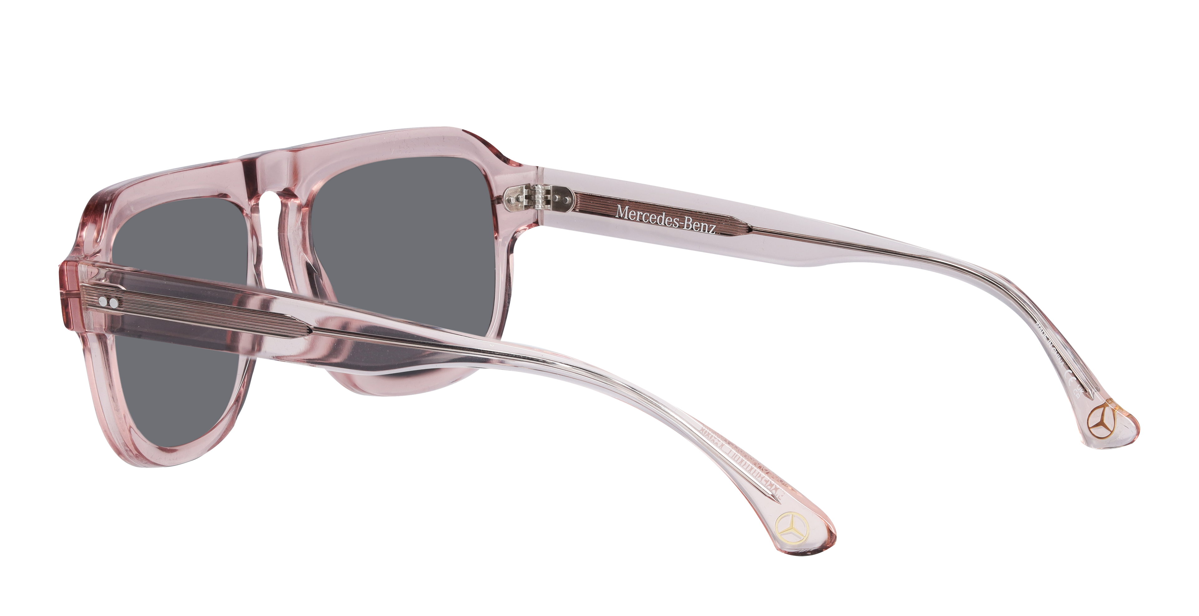 Mercedes-Benz - Sonnenbrille, Unisex, roségold / bronzefarben, Acetat, transparent
