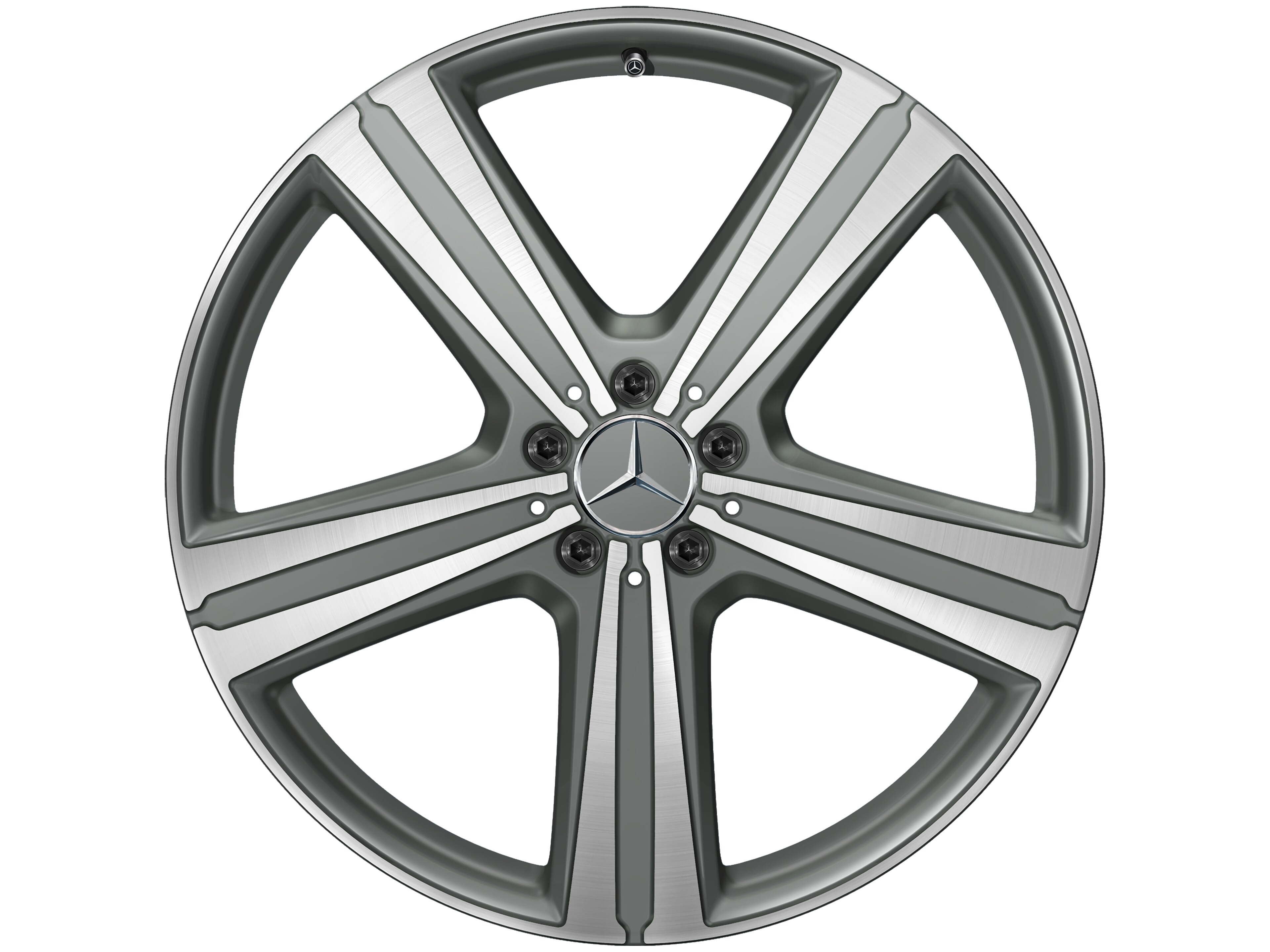 5-Speichen-Rad, 53,3 cm (21 Zoll), glanzgedre