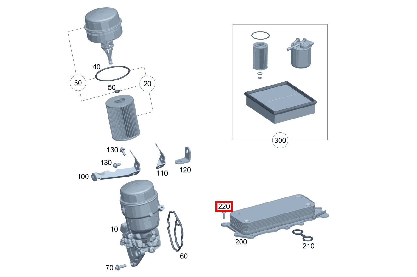 Sechsrundschraube Ölkühler an Zylinderkurbelgehäuse; M6X19 R 300 CDI SUV-Tourer (langer Radstand) 251 Sechsrundschraube Ölkühler an Zylinderkurbelgehäuse; M6X19 R 300 CDI SUV-Tourer (langer Radstand) 251