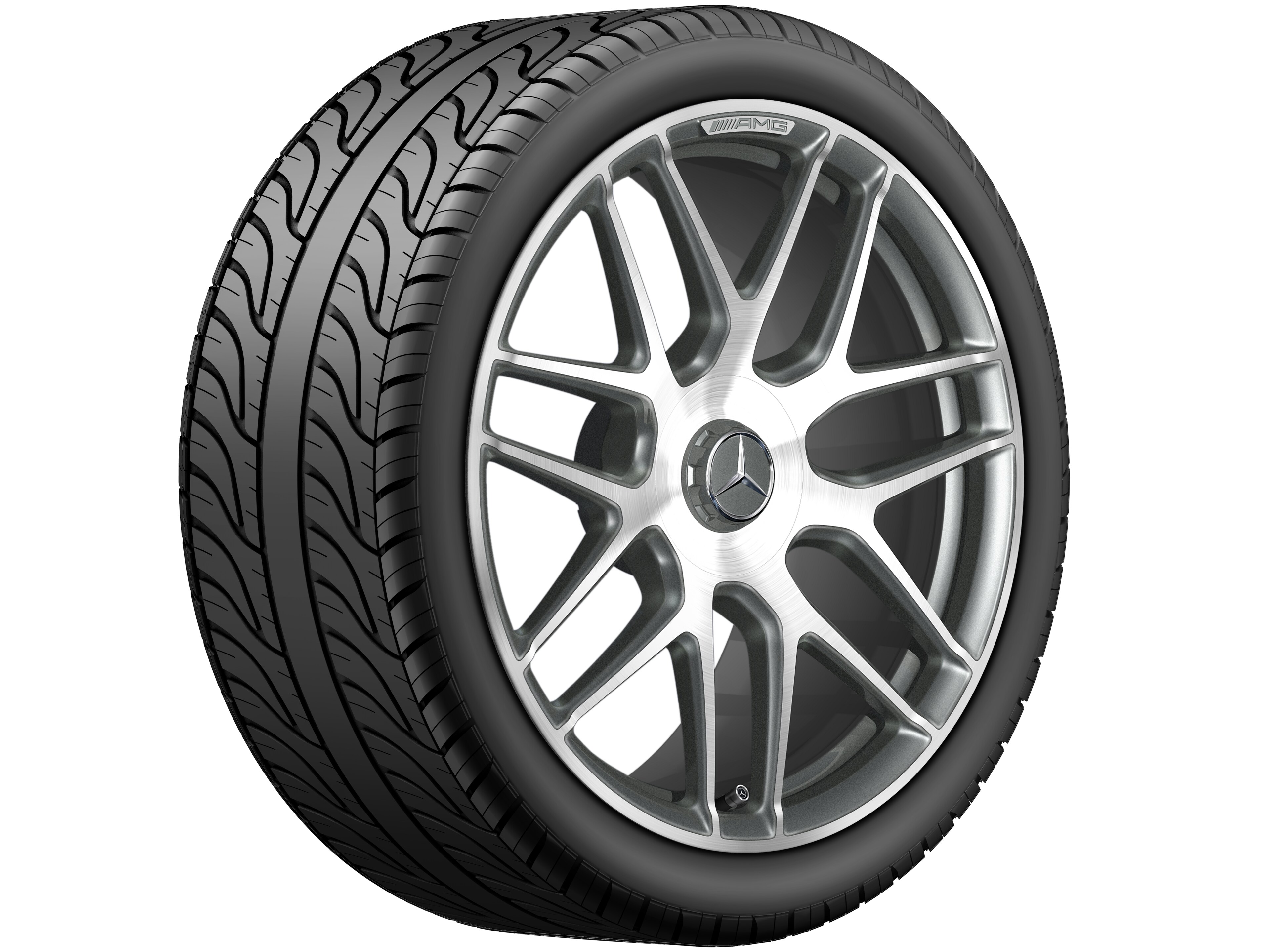 AMG Schmiederad im Kreuzspeichen-Design, 50,8