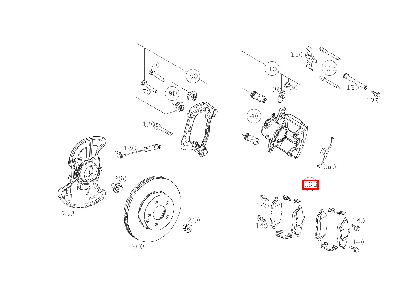 Teilesatz Bremsbelag Teilesatz C 300 T-Modell BCA 204 Teilesatz Bremsbelag Teilesatz C 300 T-Modell BCA 204