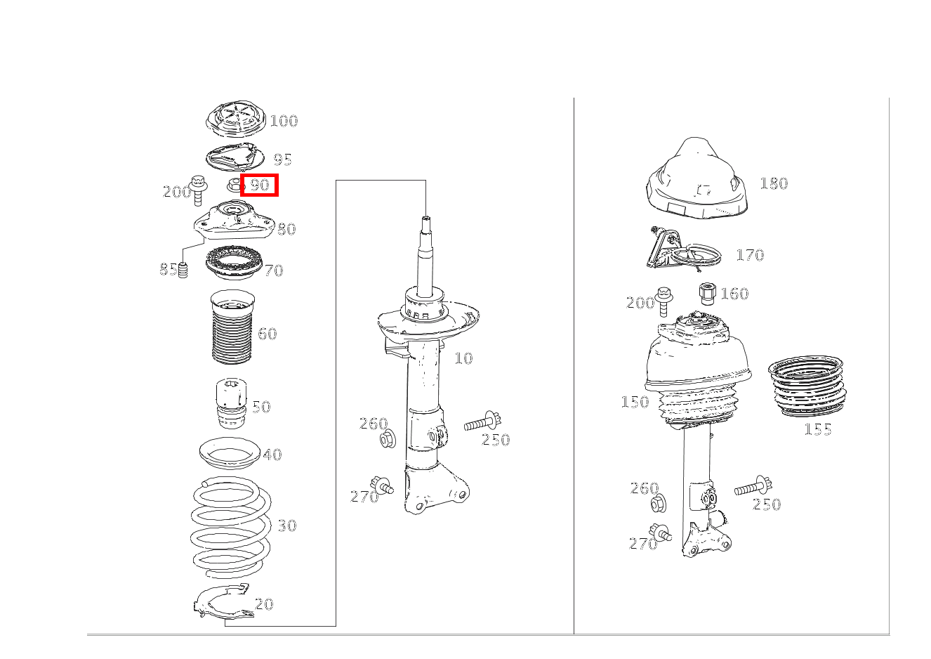 Mutter STOSSDAEMPFER AN LAGERBOCK OBEN; M14X1.5 Mercedes-AMG CLS 63 4MATIC Shooting Brake 218 Mutter STOSSDAEMPFER AN LAGERBOCK OBEN; M14X1.5 Mercedes-AMG CLS 63 4MATIC Shooting Brake 218