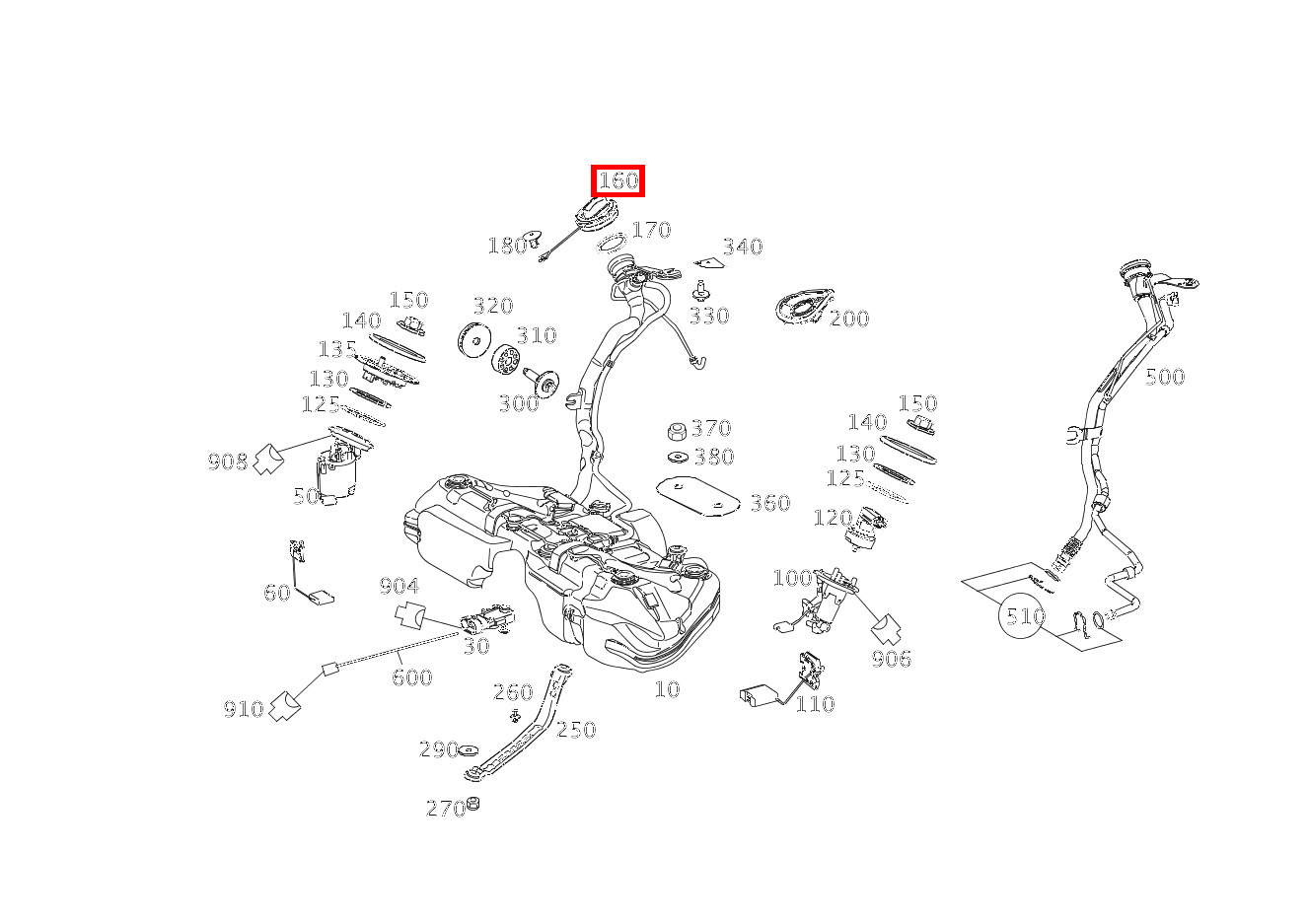 Einfüllverschluss GLK350 4M 204 Einfüllverschluss GLK350 4M 204