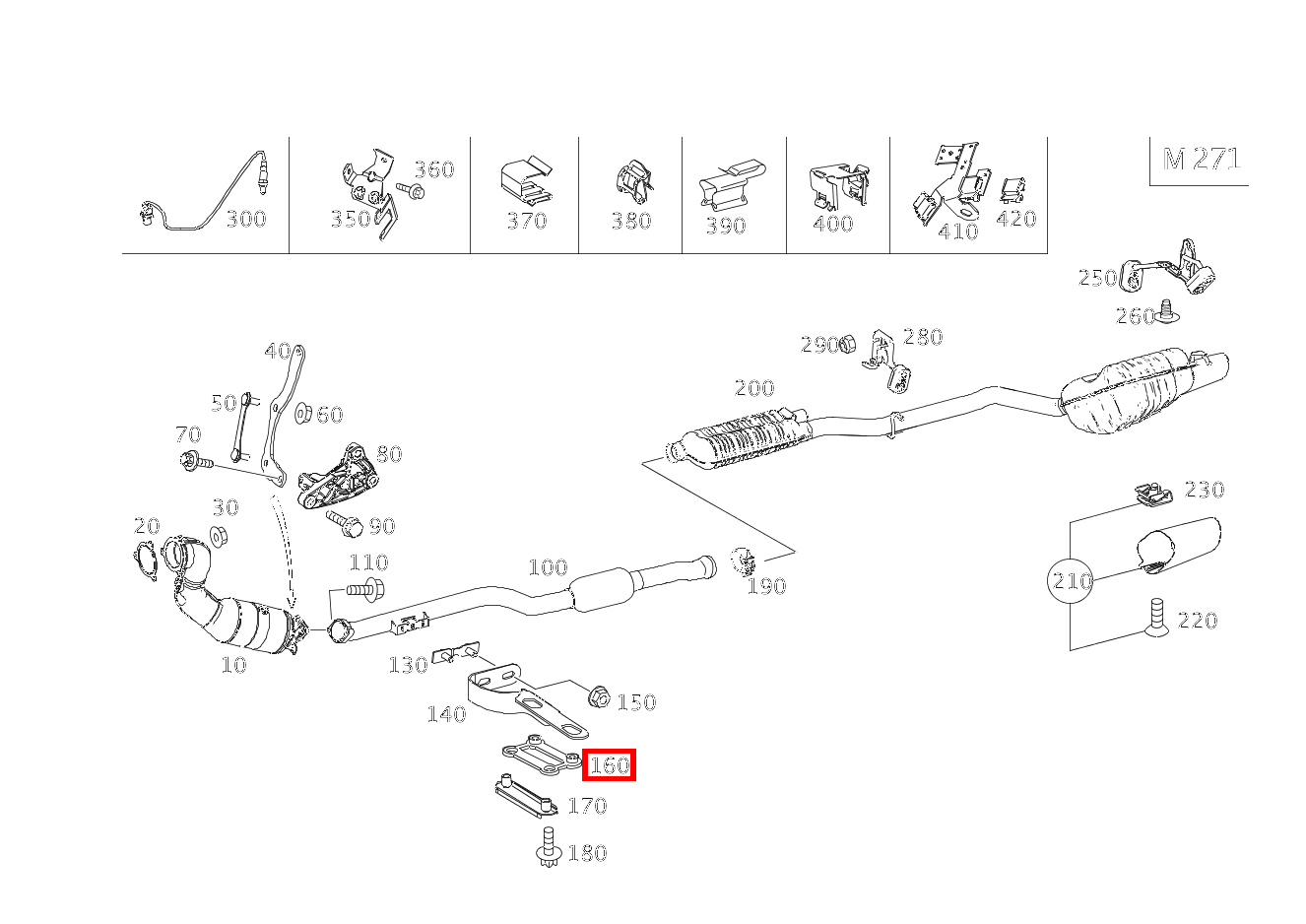 DAEMPFUNGSPLATTE Auspuffrohr vorn an Getriebe E200CGI BE CA 207 DAEMPFUNGSPLATTE Auspuffrohr vorn an Getriebe E200CGI BE CA 207