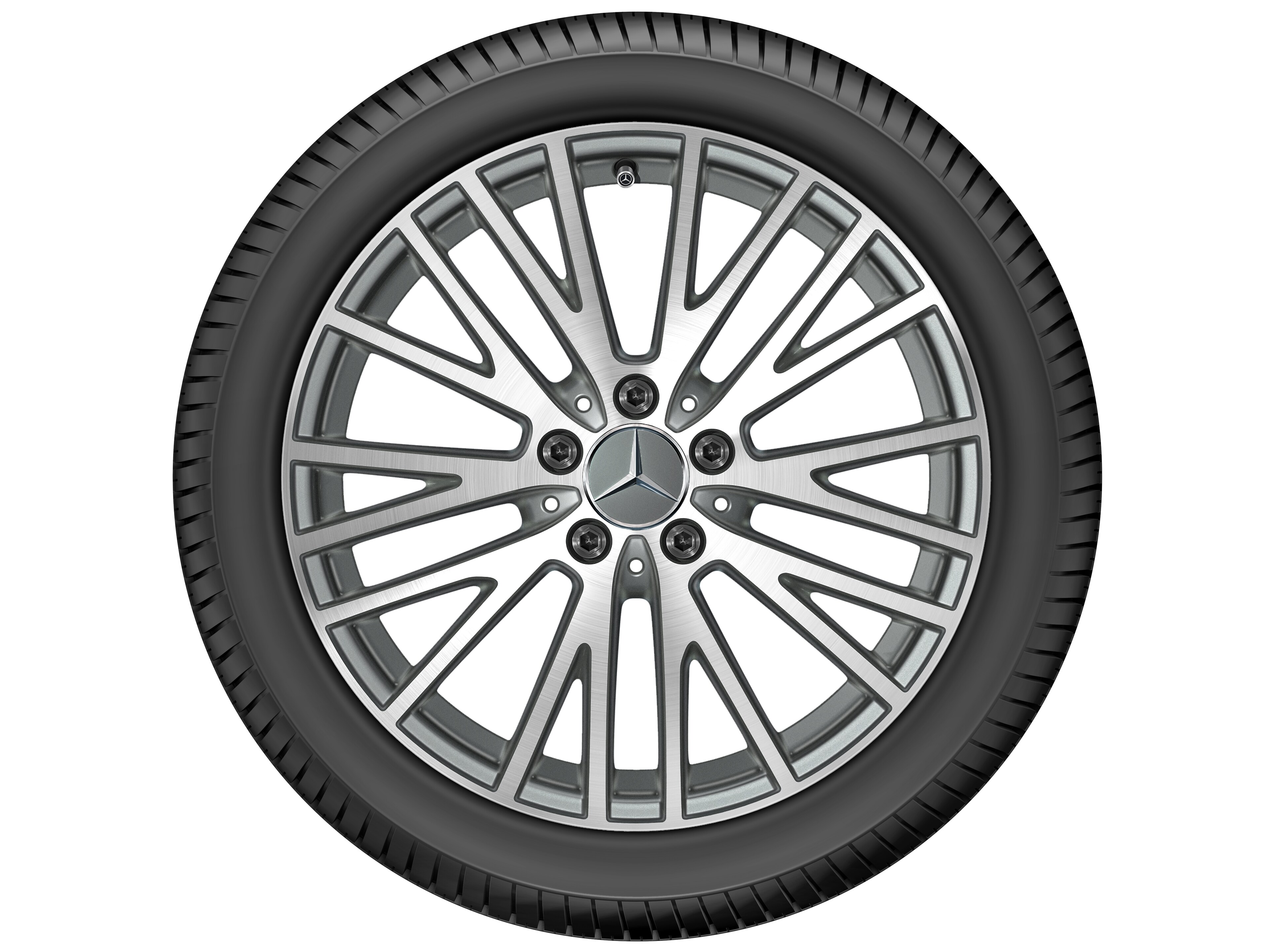 Mercedes-Benz - Y-Speichen-Rad, 45,7 cm (18 Zoll), glanzgedre Y-Speichen-Rad, 45,7 cm (18 Zoll), glanzgedre
