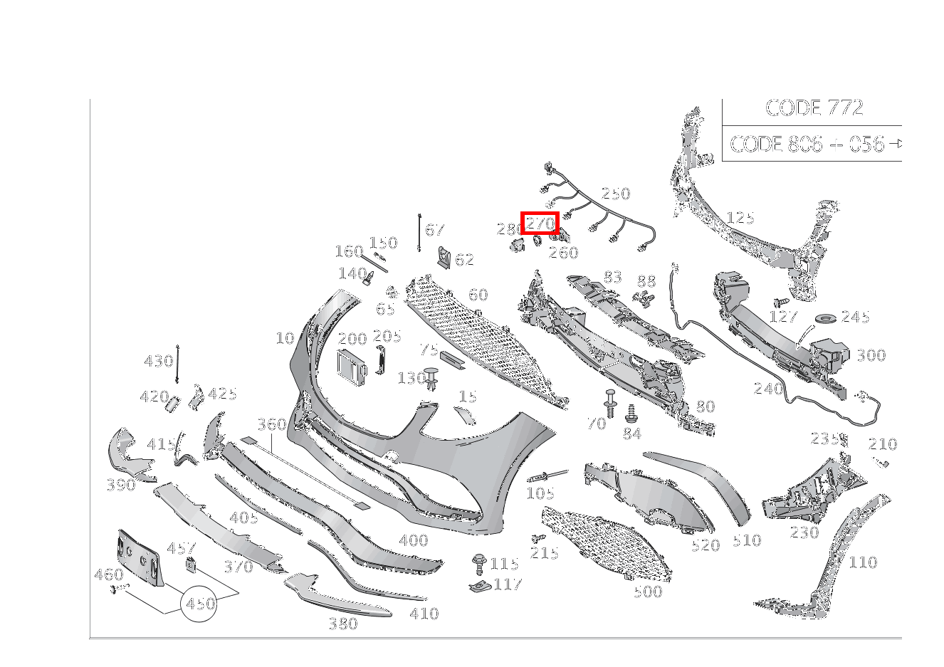 Abstandsring Für Sensor GLS 500 4MATIC 166