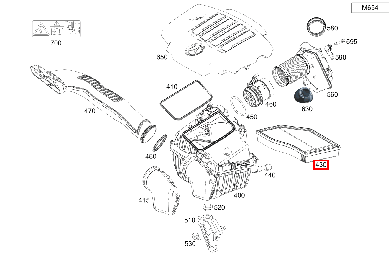 Luftfiltereinsatz B 200 d 247 Luftfiltereinsatz B 200 d 247