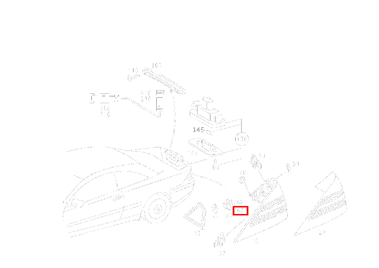 Glühlampe RUECKFAHRSCHEINWERFER; 12V-21W CL 65 AMG Coupé 215 Glühlampe RUECKFAHRSCHEINWERFER; 12V-21W CL 65 AMG Coupé 215