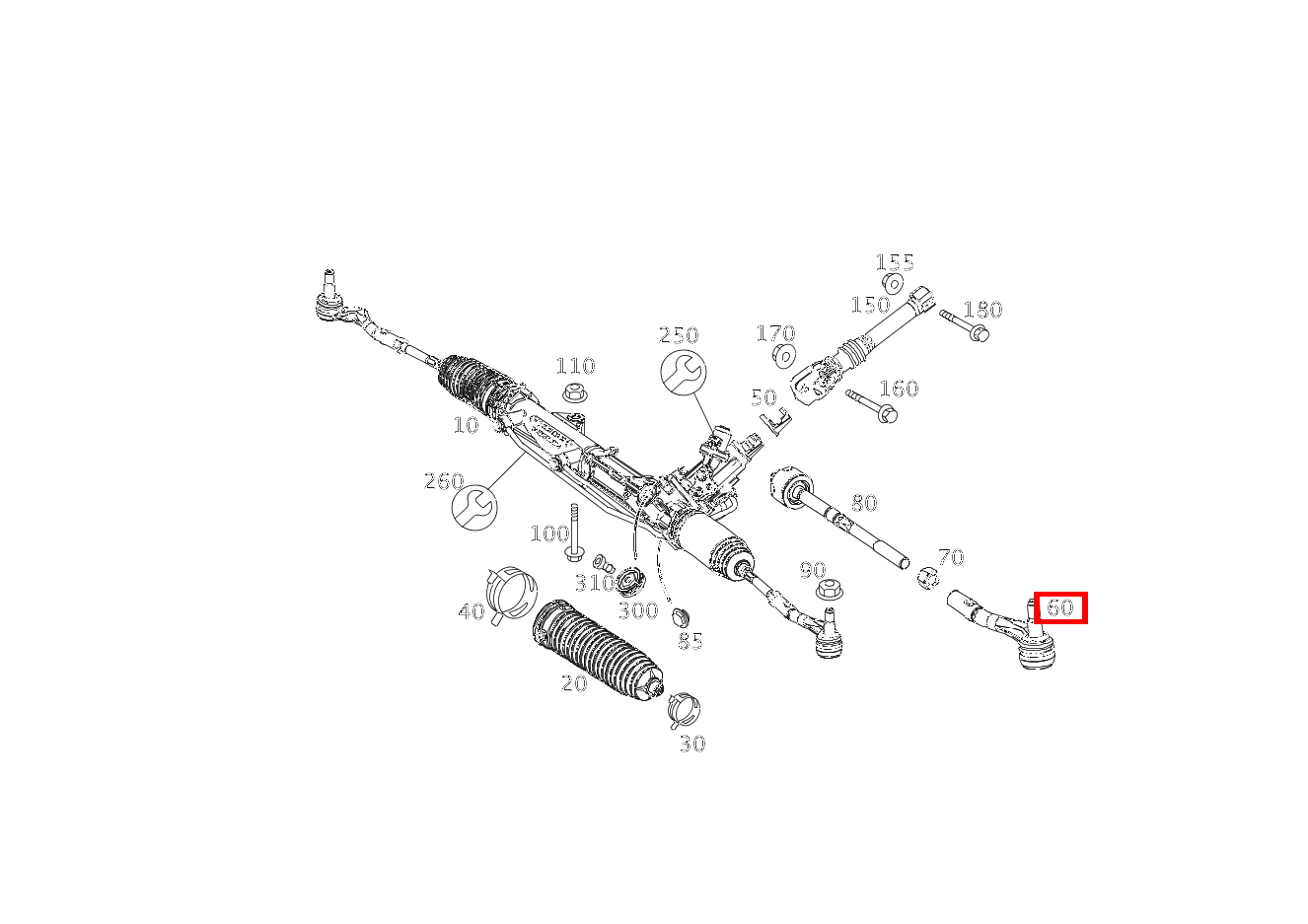 REP.SATZ SPURSTANGE LINKS AUSSEN C63AMG BlackSeries 204 REP.SATZ SPURSTANGE LINKS AUSSEN C63AMG BlackSeries 204