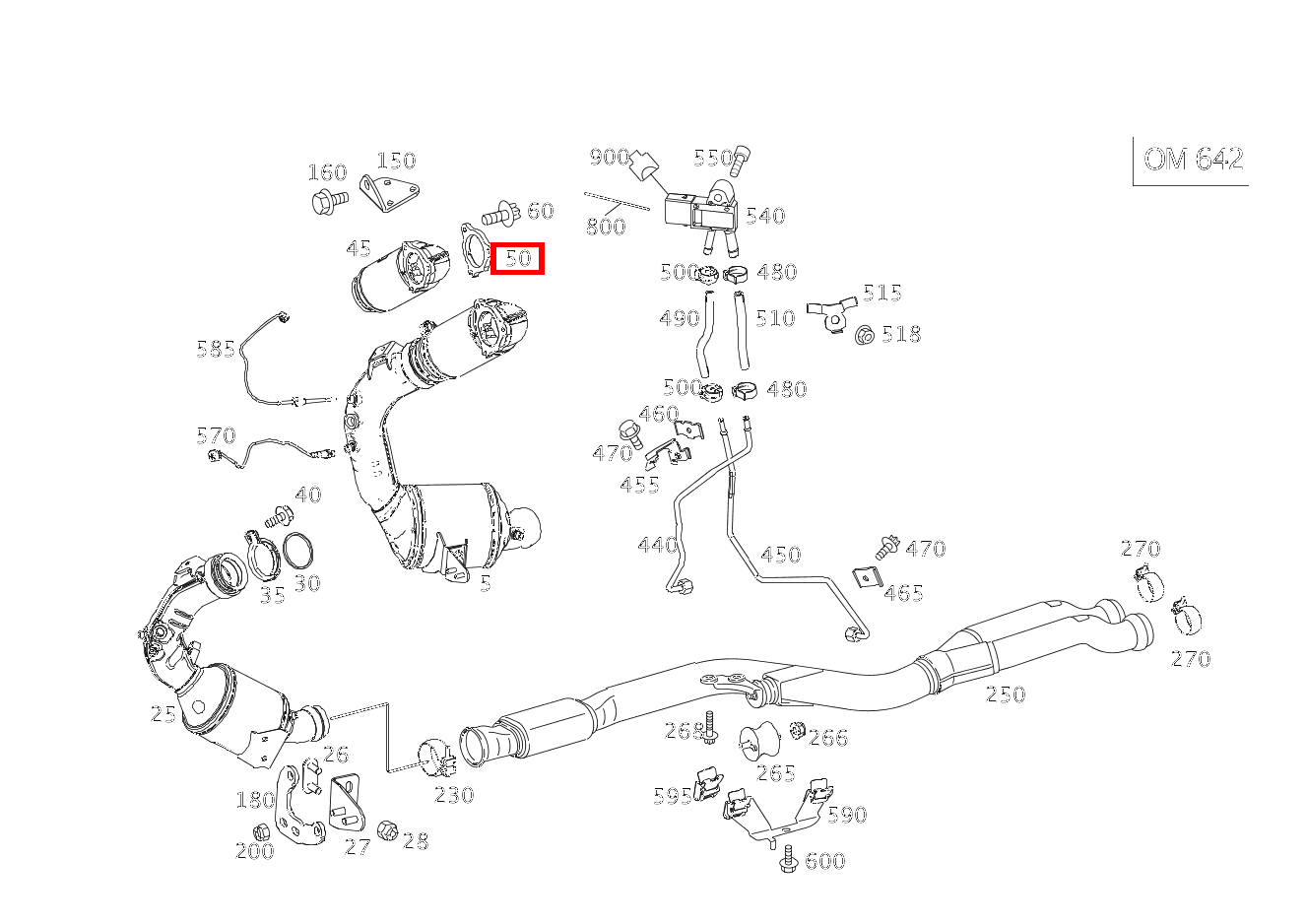 Flanschdichtung Zwischen Auspuffrohr und Turbolader GLK350CDI 4M 204 Flanschdichtung Zwischen Auspuffrohr und Turbolader GLK350CDI 4M 204
