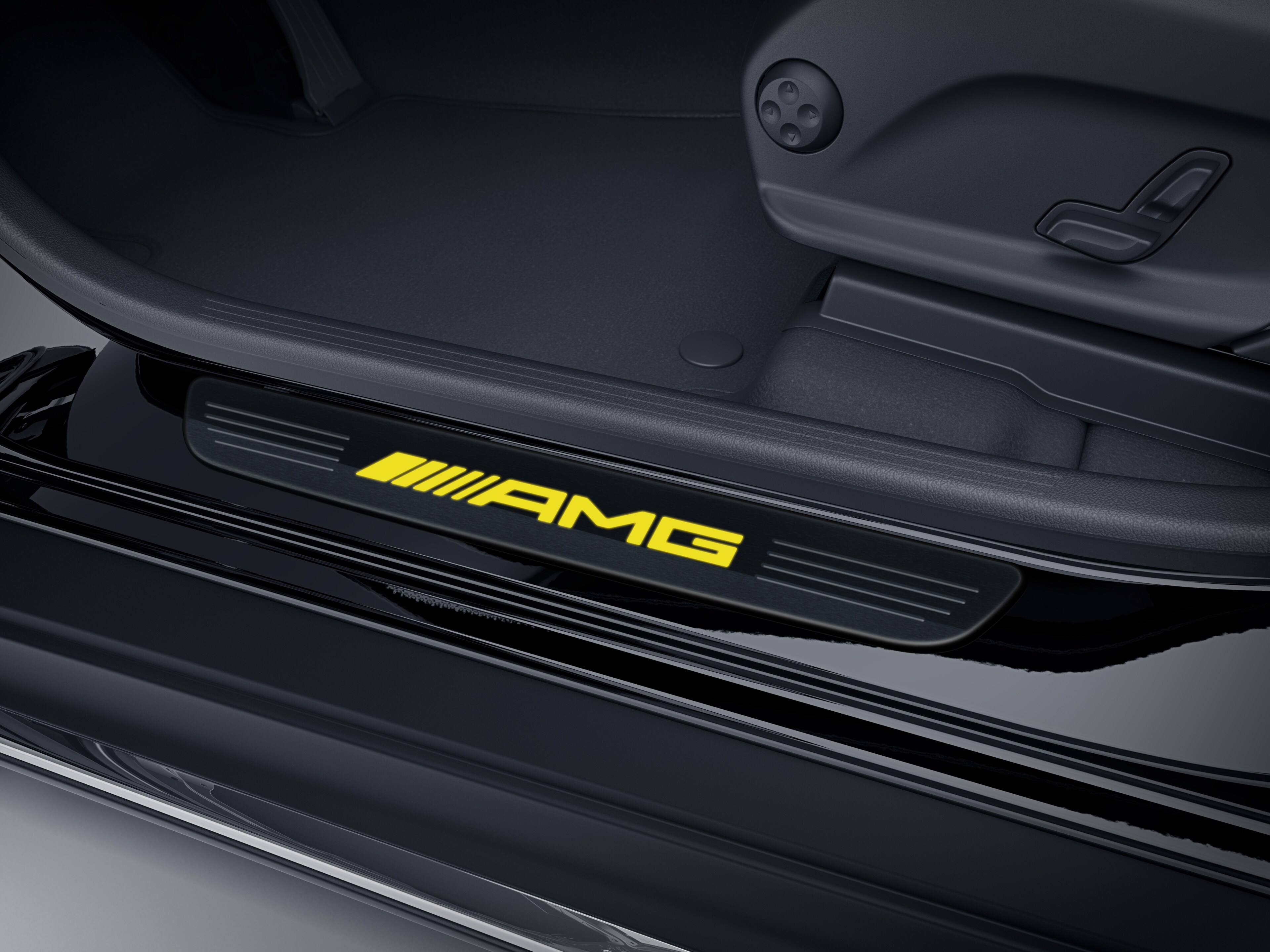 Mercedes-Benz - Wechselcover für beleuchtete Einstiegsleiste, AMG, vorne, 1-fach