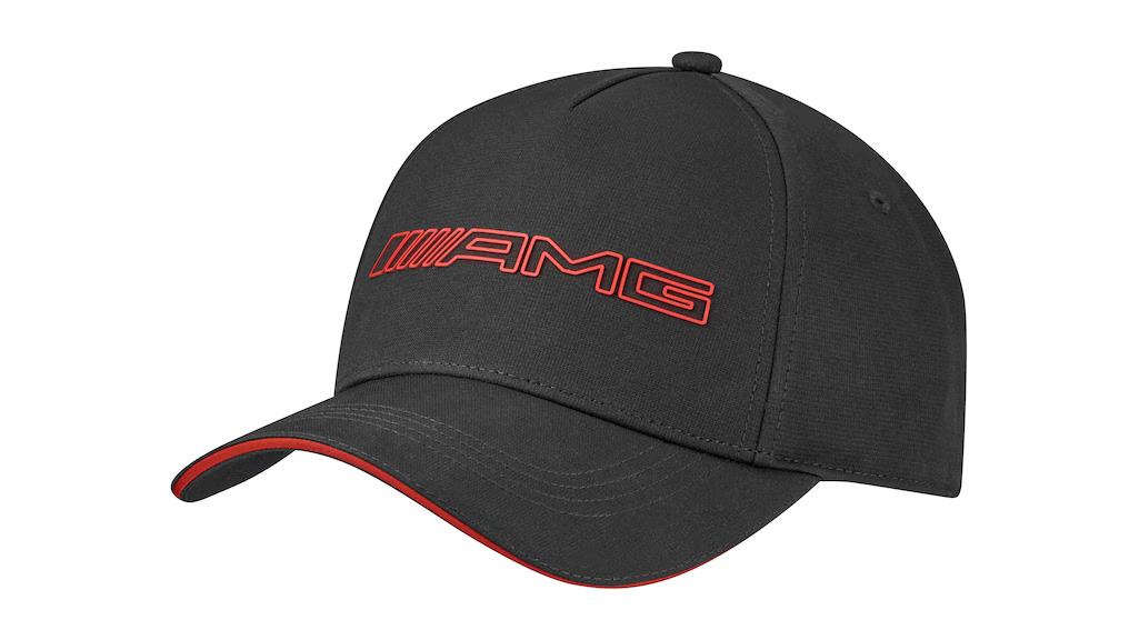 AMG Cap schwarz / rot, Polyester (recycelt) AMG Cap schwarz / rot, Polyester (recycelt)
