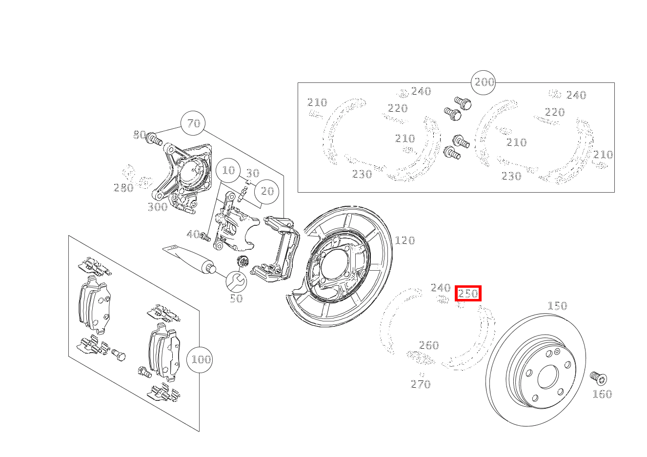STUETZBUCHSE EINSTELLSCHRAUBE A 200 TURBO COUPE 169