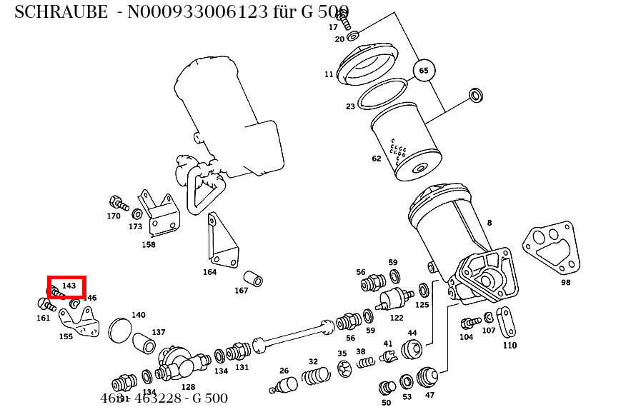 Schraube G 500 463 Schraube G 500 463