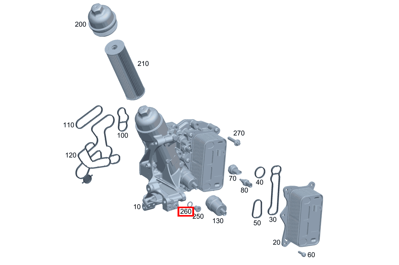Dichtring A 160 CDI Limousine 168