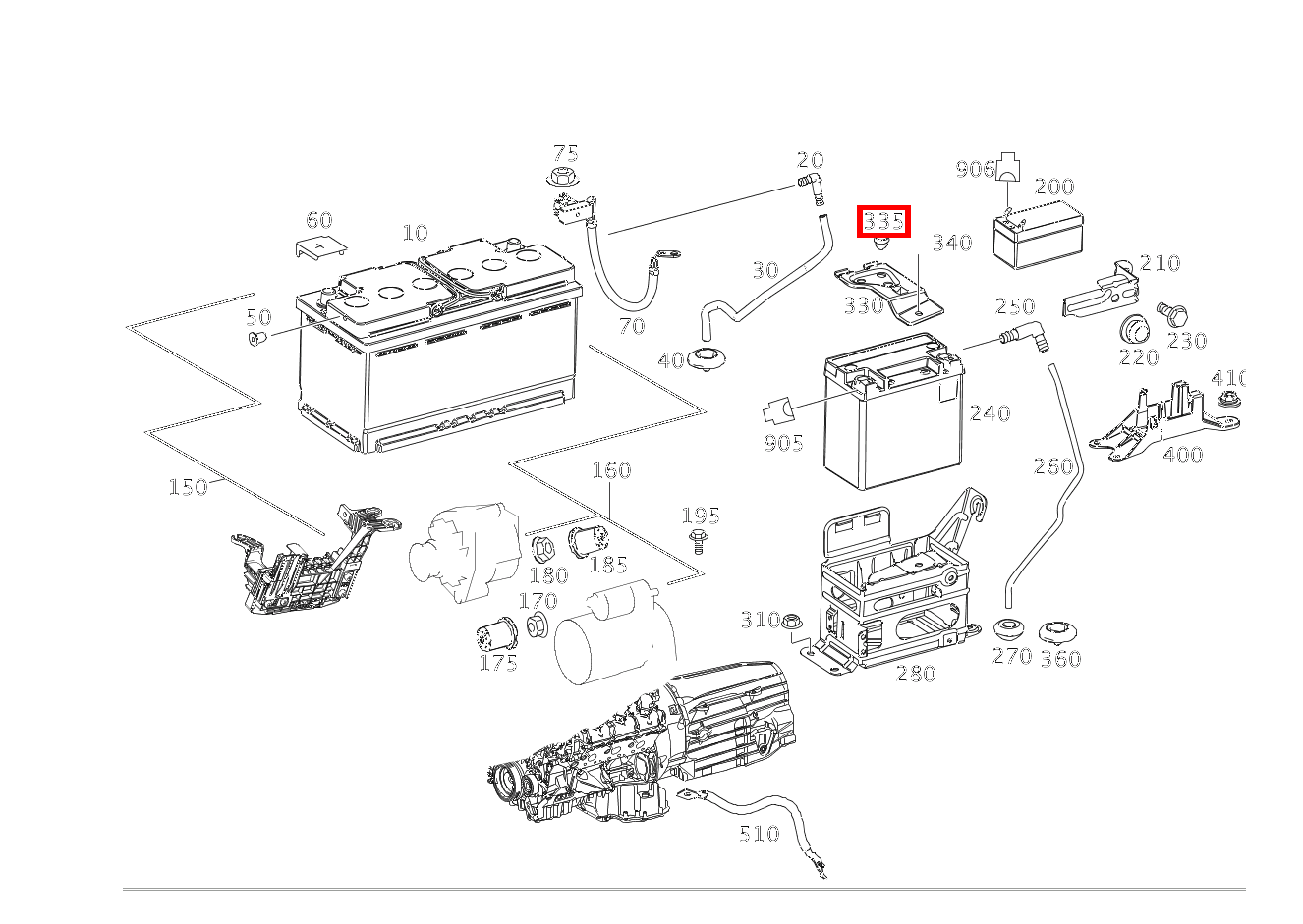 Verschlussstopfen AN HALTER; 10mm GL63 AMG 166