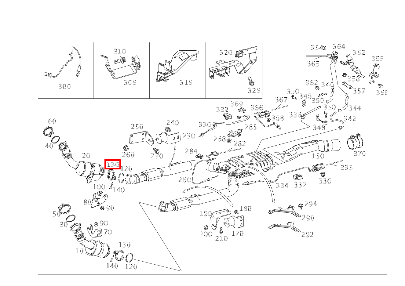 Rohrschelle Abgasanlage Links und rechts E 400 T 4MATIC BCA 213 Rohrschelle Abgasanlage Links und rechts E 400 T 4MATIC BCA 213