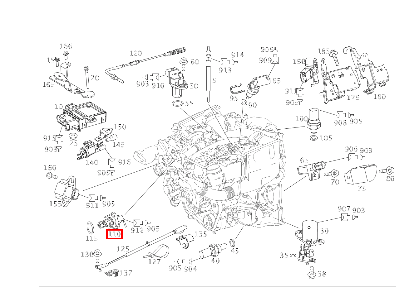 Temperatursensor Ansaugluftdrosselung G 300 CDI/4X4/3428 Lang 461 Temperatursensor Ansaugluftdrosselung G 300 CDI/4X4/3428 Lang 461