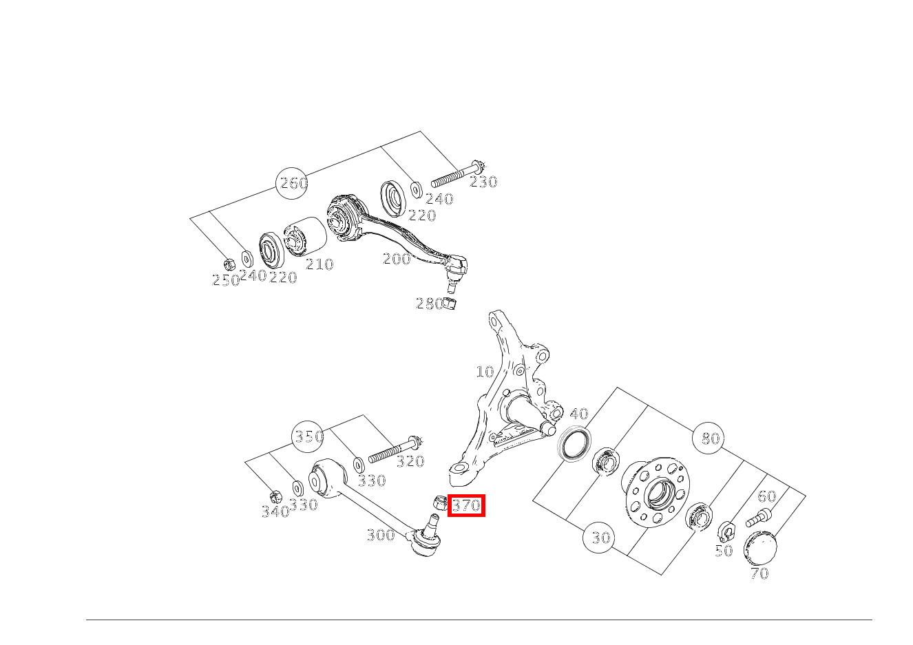 Sechskantmutter QUERSTREBE AN ACHSSCHENKEL, RECHTS; M14X1,5 E500 CA 207 Sechskantmutter QUERSTREBE AN ACHSSCHENKEL, RECHTS; M14X1,5 E500 CA 207