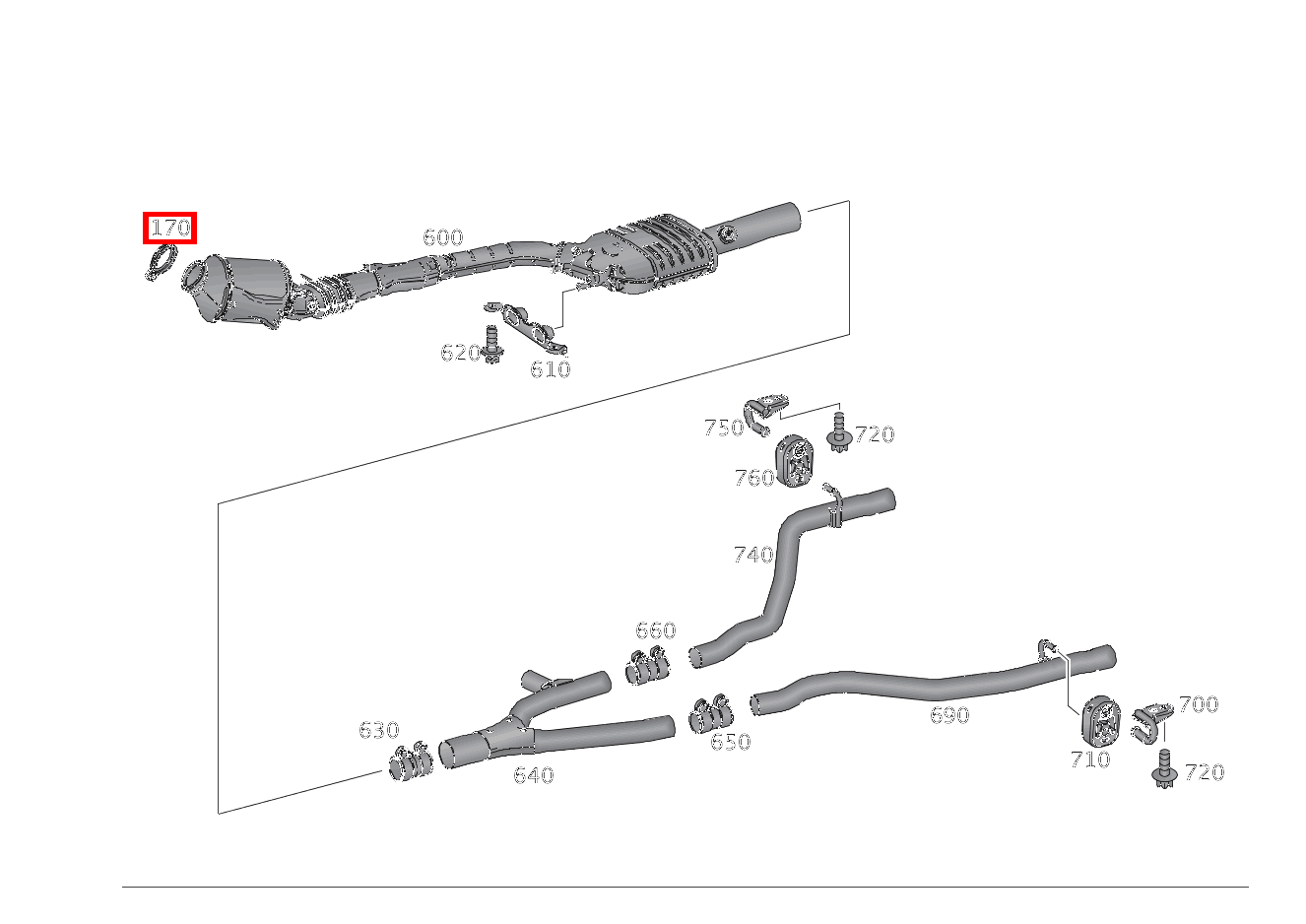 Rohrschelle Abgasanlage KATALYSATOR AN AUSPUFFROHR VORN SLK350 BE 172 Rohrschelle Abgasanlage KATALYSATOR AN AUSPUFFROHR VORN SLK350 BE 172