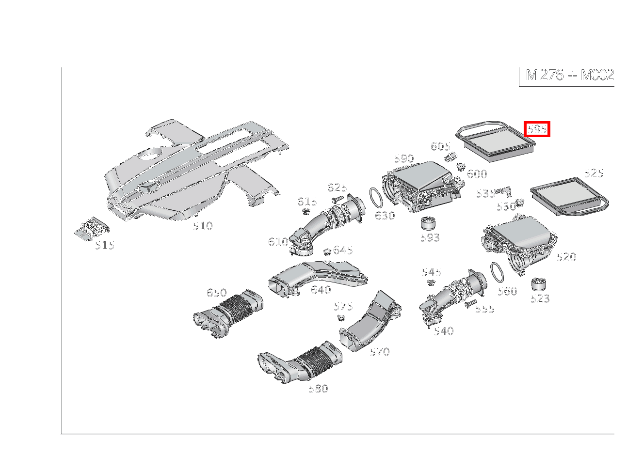 Luftfiltereinsatz RECHTS Mercedes-AMG GLE 450 4MATIC BCA 166 Luftfiltereinsatz RECHTS Mercedes-AMG GLE 450 4MATIC BCA 166