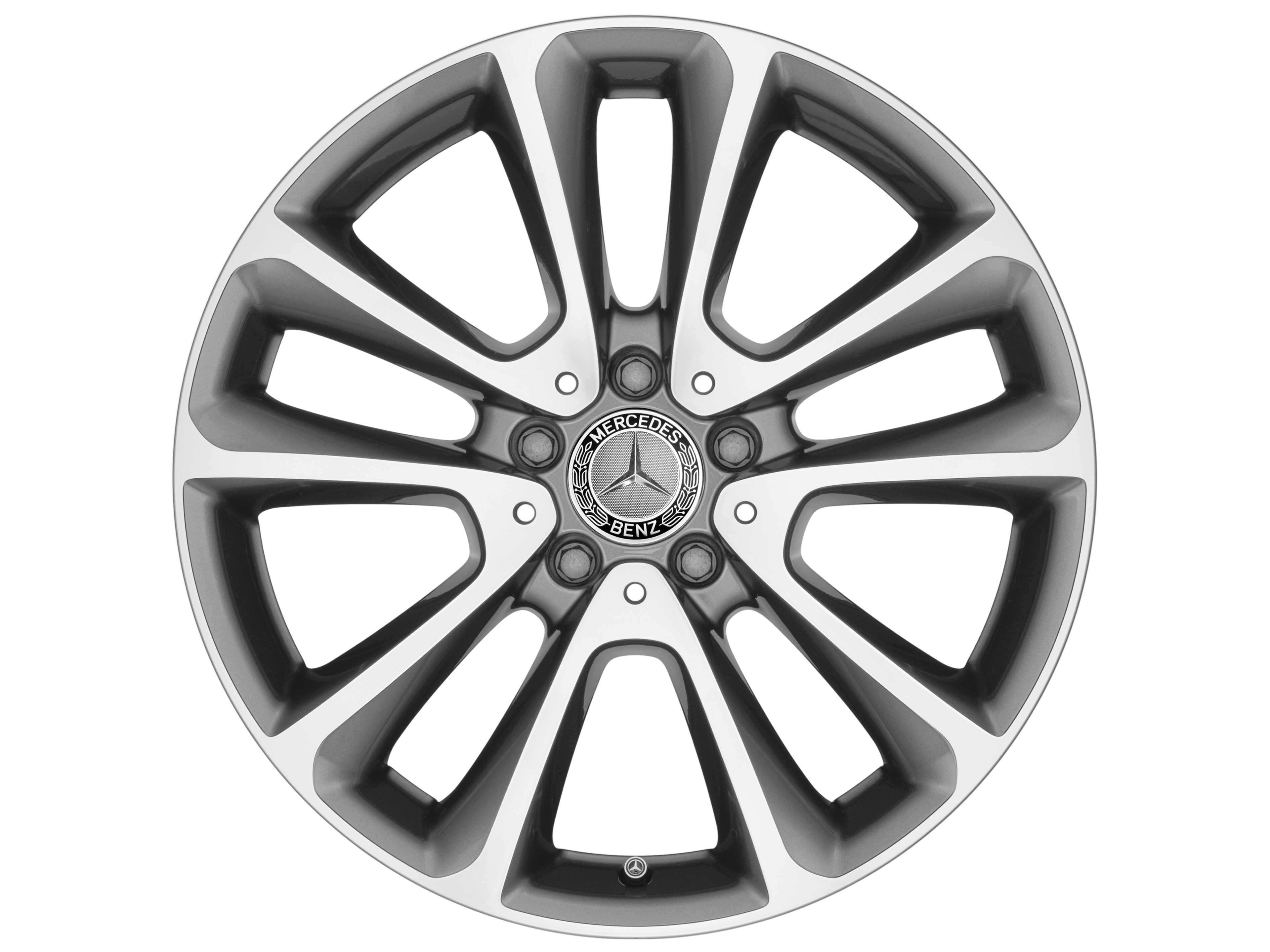 Mercedes-Benz - 5-Doppelspeichen-Rad, 45,7 cm (18 Zoll), glan 5-Doppelspeichen-Rad, 45,7 cm (18 Zoll), glan
