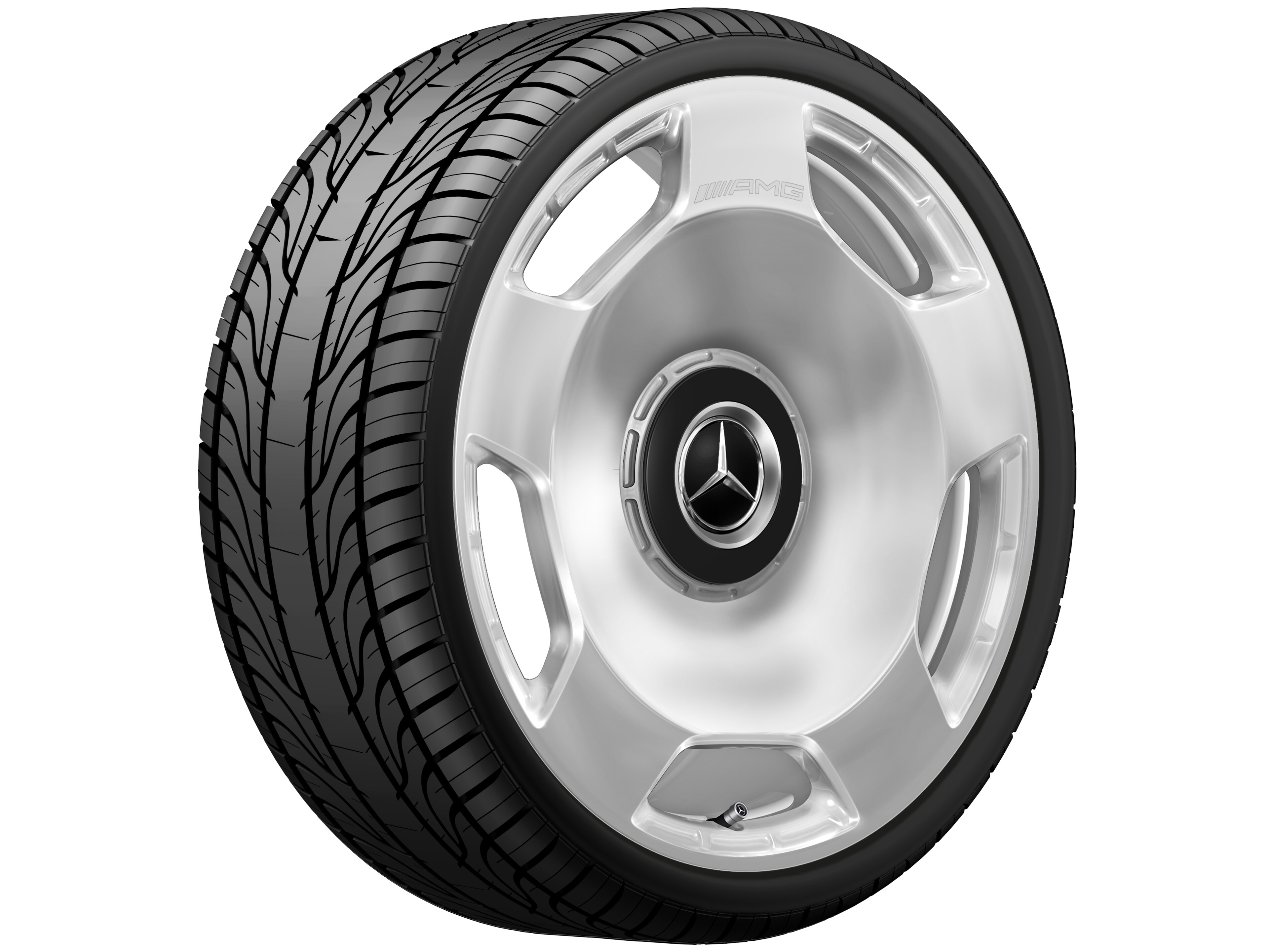 AMG Schmiederad 23 Zoll, 11,5 J x 23 ET 47, silberfarben, hochglanzpoliert
