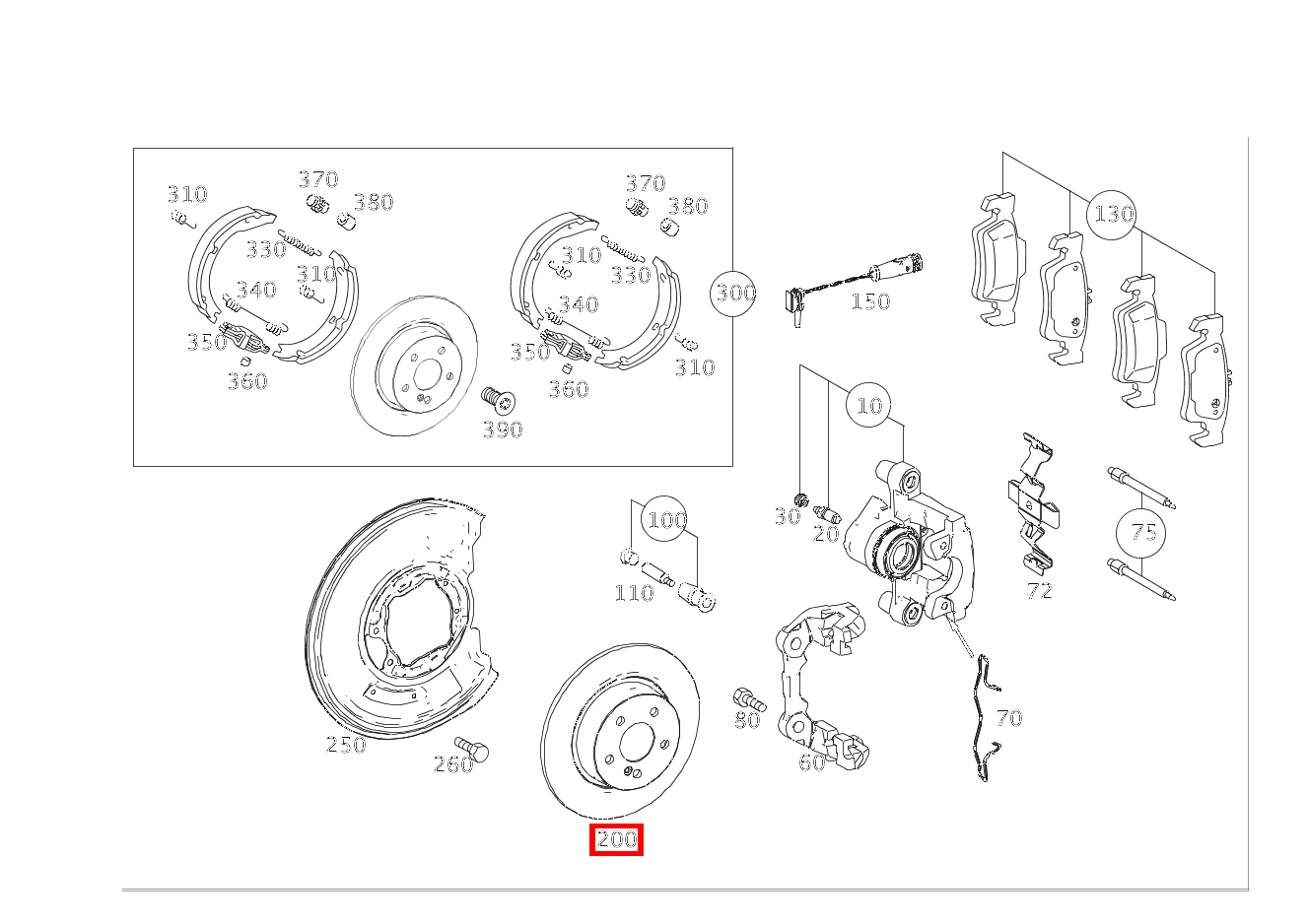 Bremsscheibe Hinten rechts Mercedes-AMG CLS 63 S 4MATIC Shooting Brake 218
