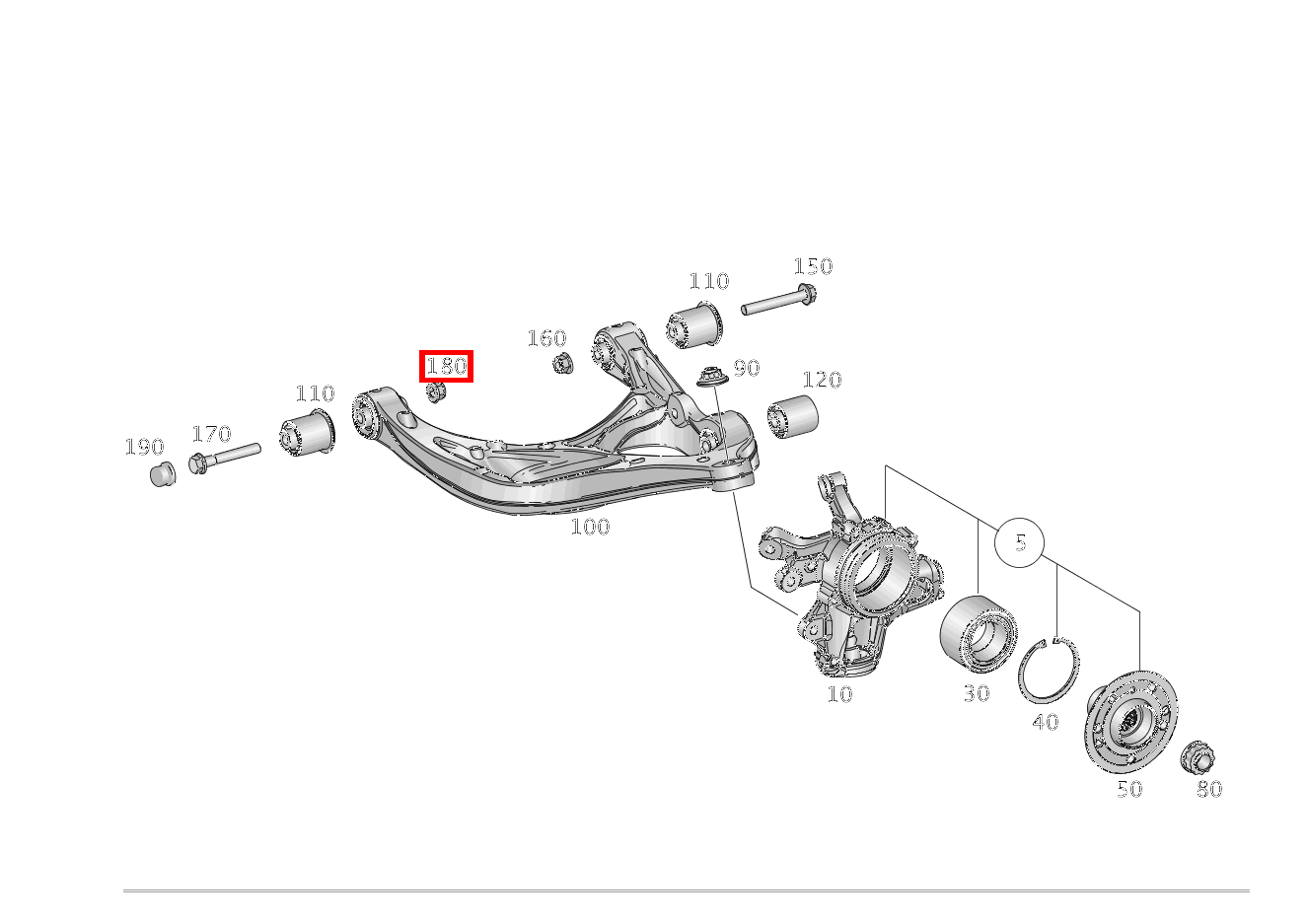 Mutter QUERLENKER RECHTS; AN INTEGRALTRAEGER; M14X1.5 GLE 350 4MATIC 166 Mutter QUERLENKER RECHTS; AN INTEGRALTRAEGER; M14X1.5 GLE 350 4MATIC 166