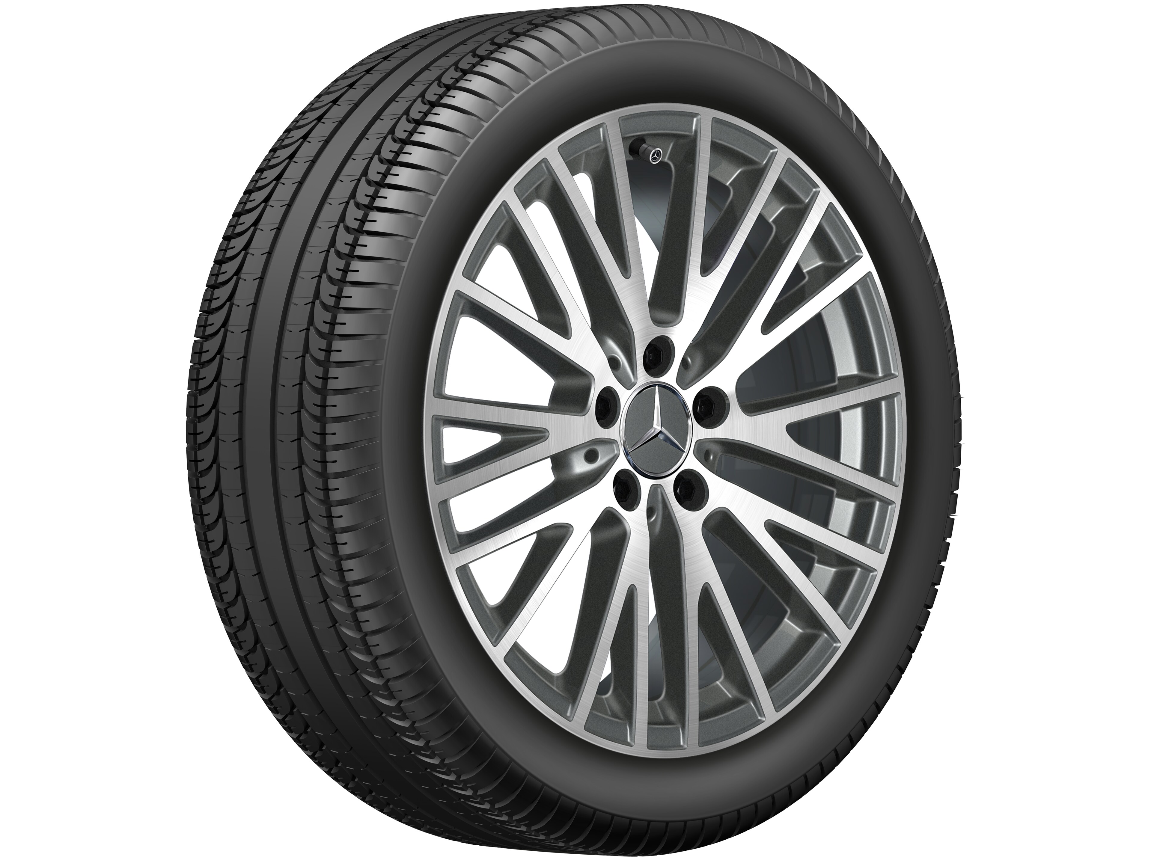Mercedes-Benz - Y-Speichen-Rad, 45,7 cm (18 Zoll), glanzgedre Y-Speichen-Rad, 45,7 cm (18 Zoll), glanzgedre