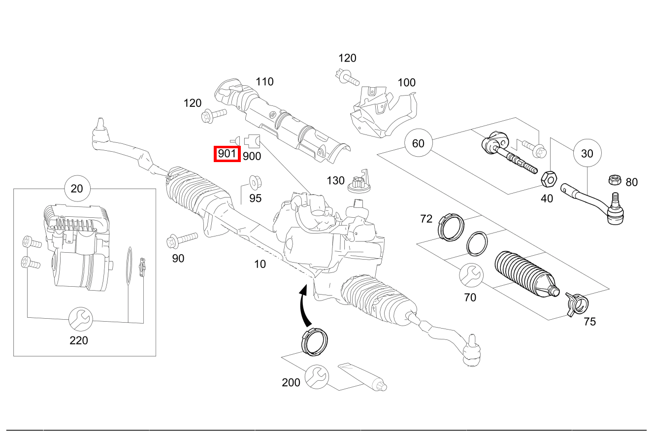 Kontaktbuchse STEUERGERAET LH N68/1; 0.5-0.75 MM2 MQS ELA A 160 BlueEFFICIENCY Limousine 205
