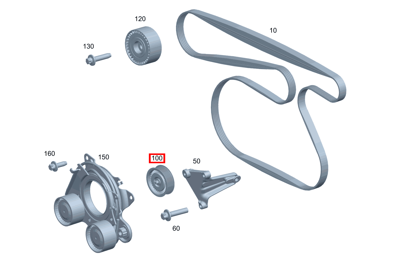 Umlenkrolle E 450 4MATIC Cabriolet BCA 238