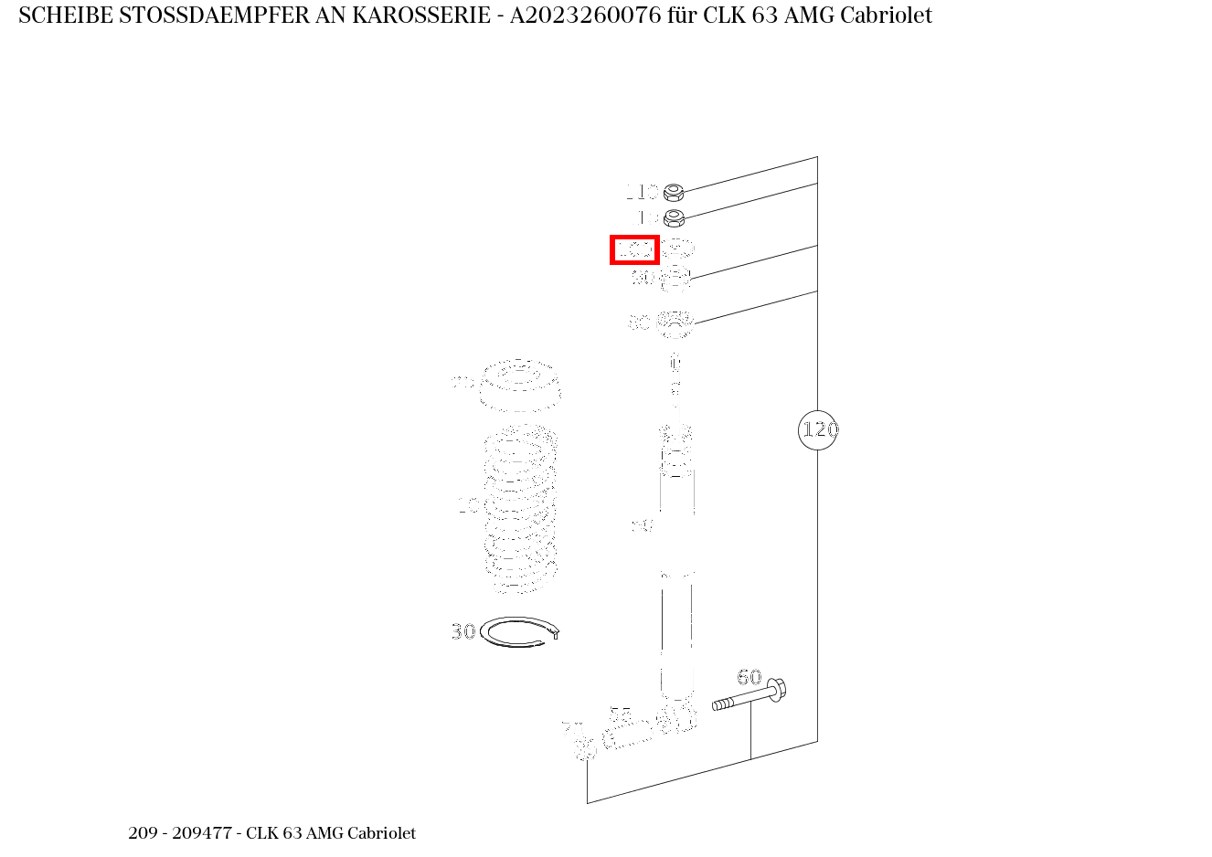 Scheibe STOSSDAEMPFER AN KAROSSERIE CLK 63 AMG Cabriolet 209 Scheibe STOSSDAEMPFER AN KAROSSERIE CLK 63 AMG Cabriolet 209