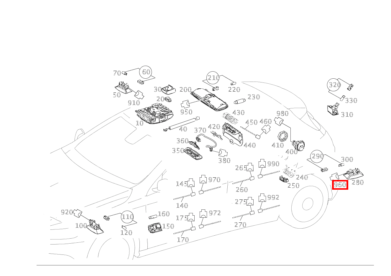 Stecker KOFFERRAUMLEUCHTE; 2-PIN MQS A 45 AMG 4MATIC 176