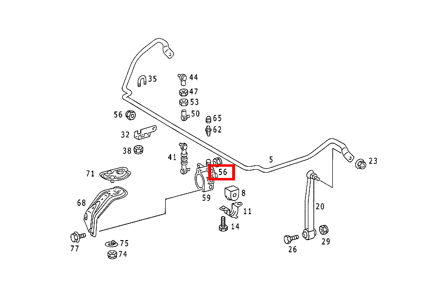 Sechskantmutter STANGE AN DREHSTAB UND HOEHENREGLER; M6 B 180 247 Sechskantmutter STANGE AN DREHSTAB UND HOEHENREGLER; M6 B 180 247
