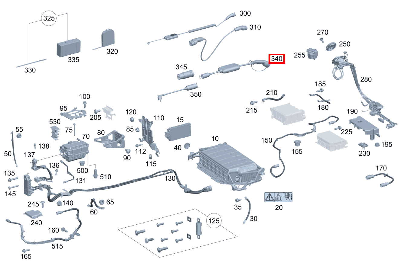 LADEGERAET Für Ladekabel GLA 250 e BCA 247 LADEGERAET Für Ladekabel GLA 250 e BCA 247