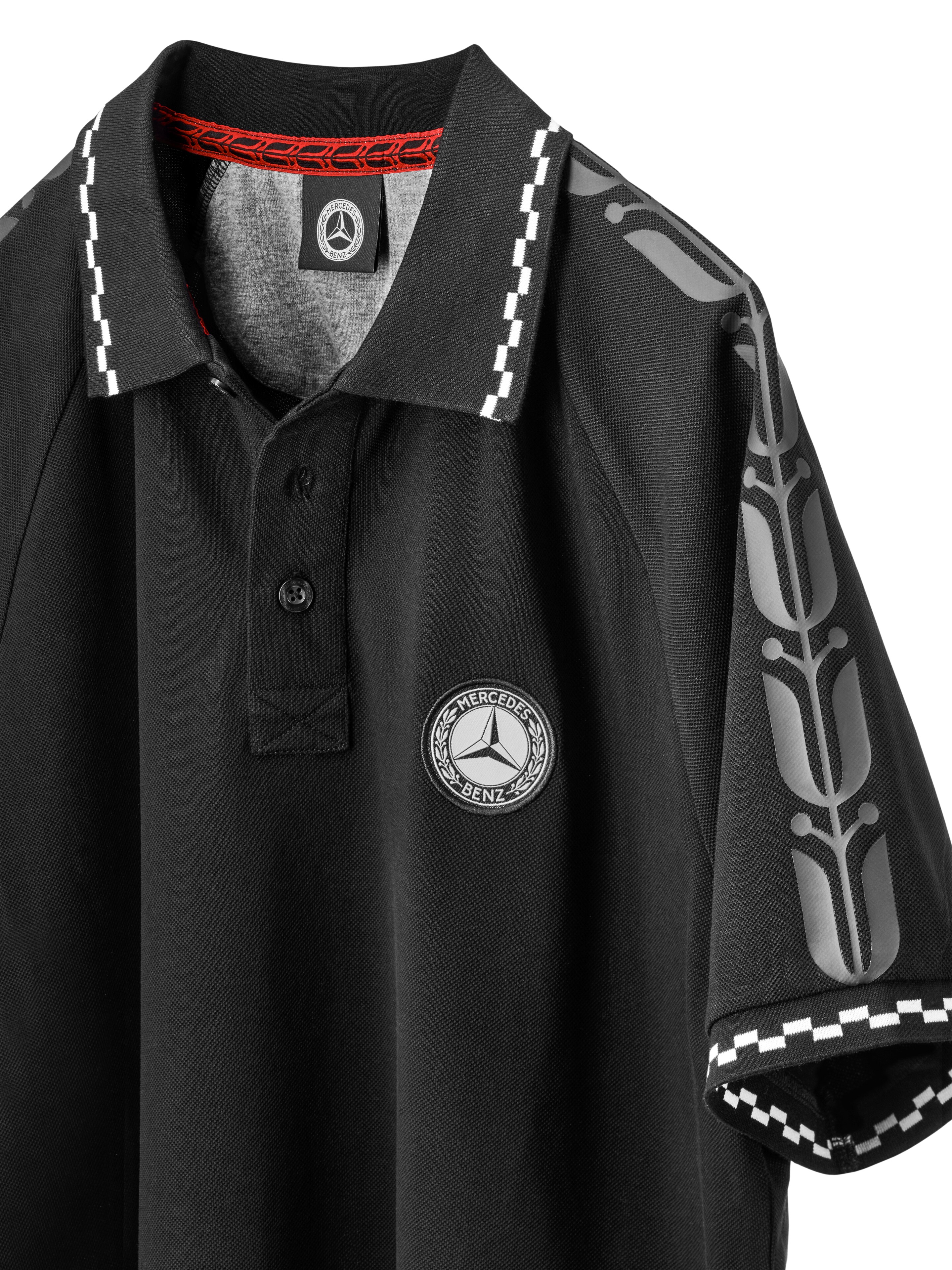 Poloshirt Herren, schwarz