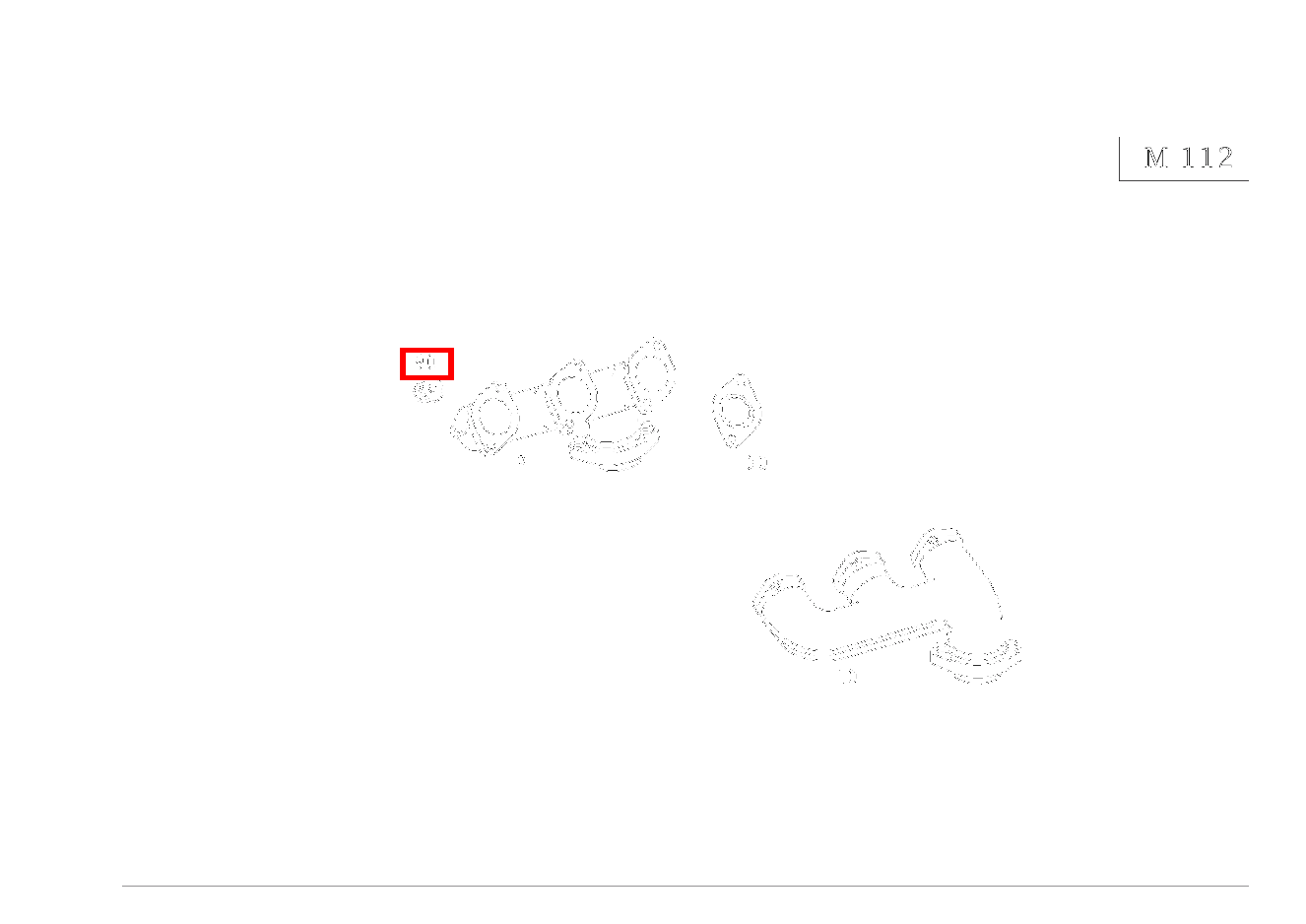 Sechskantmutter AUSPUFFKRUEMMER AN ZYLINDERKOPF; M6 S 350 L 4-MATIC 220