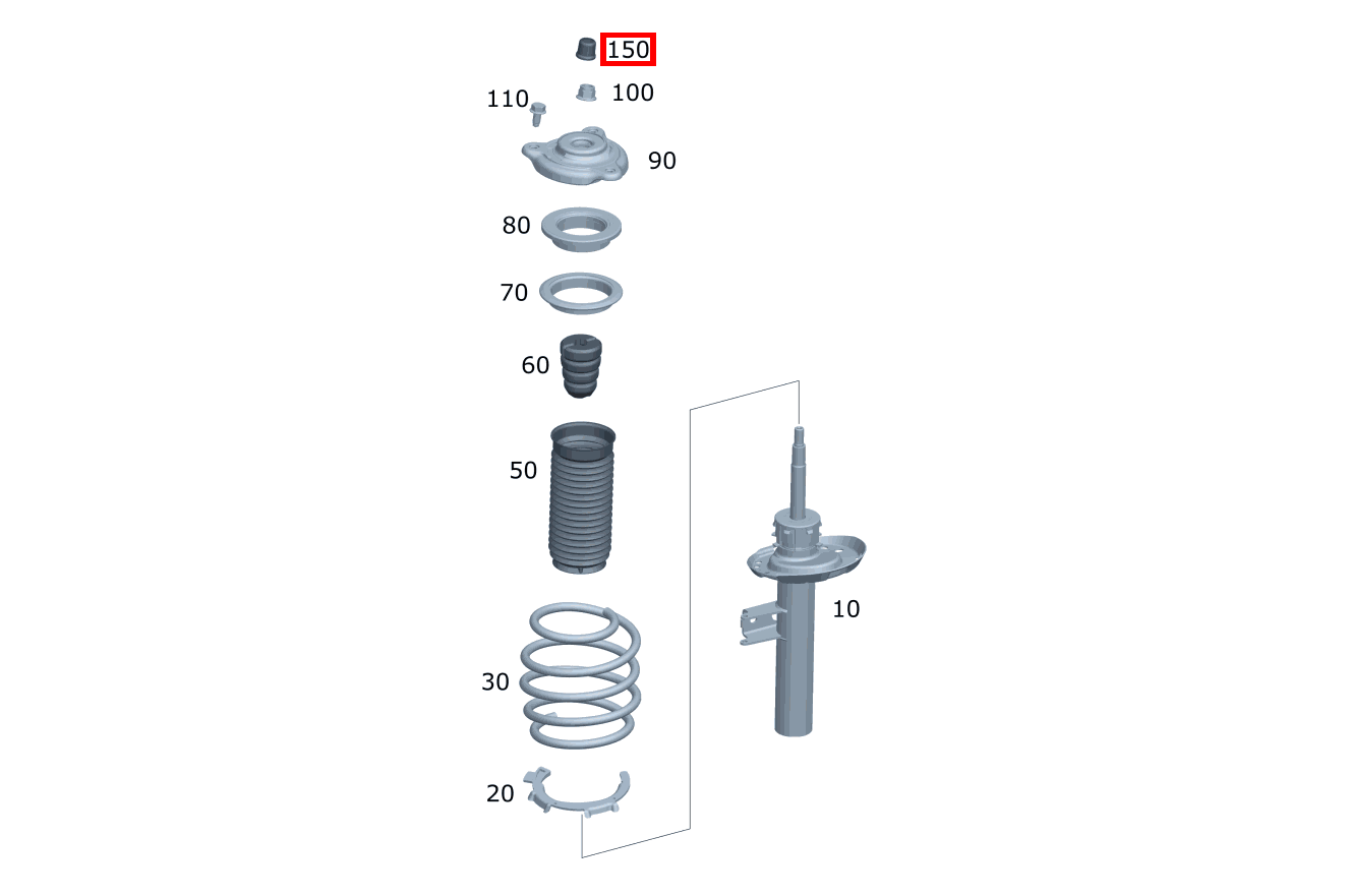 Staubschutzkappe Mutterabdeckung links und rechts 220 A 180 Staubschutzkappe Mutterabdeckung links und rechts 220 A 180