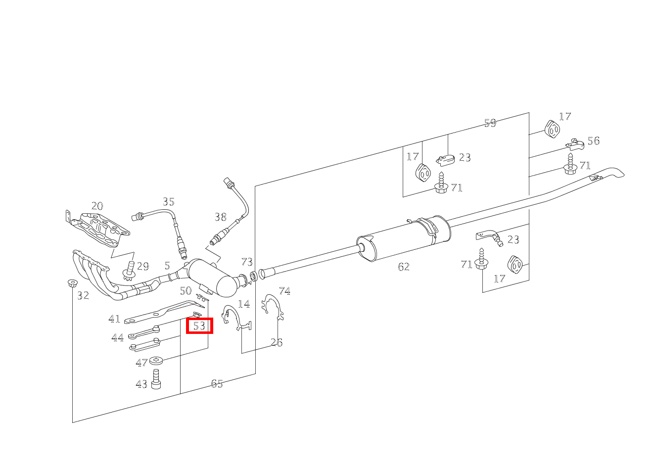 Sechskantmutter M8 Vaneo 1.6 TREND 414